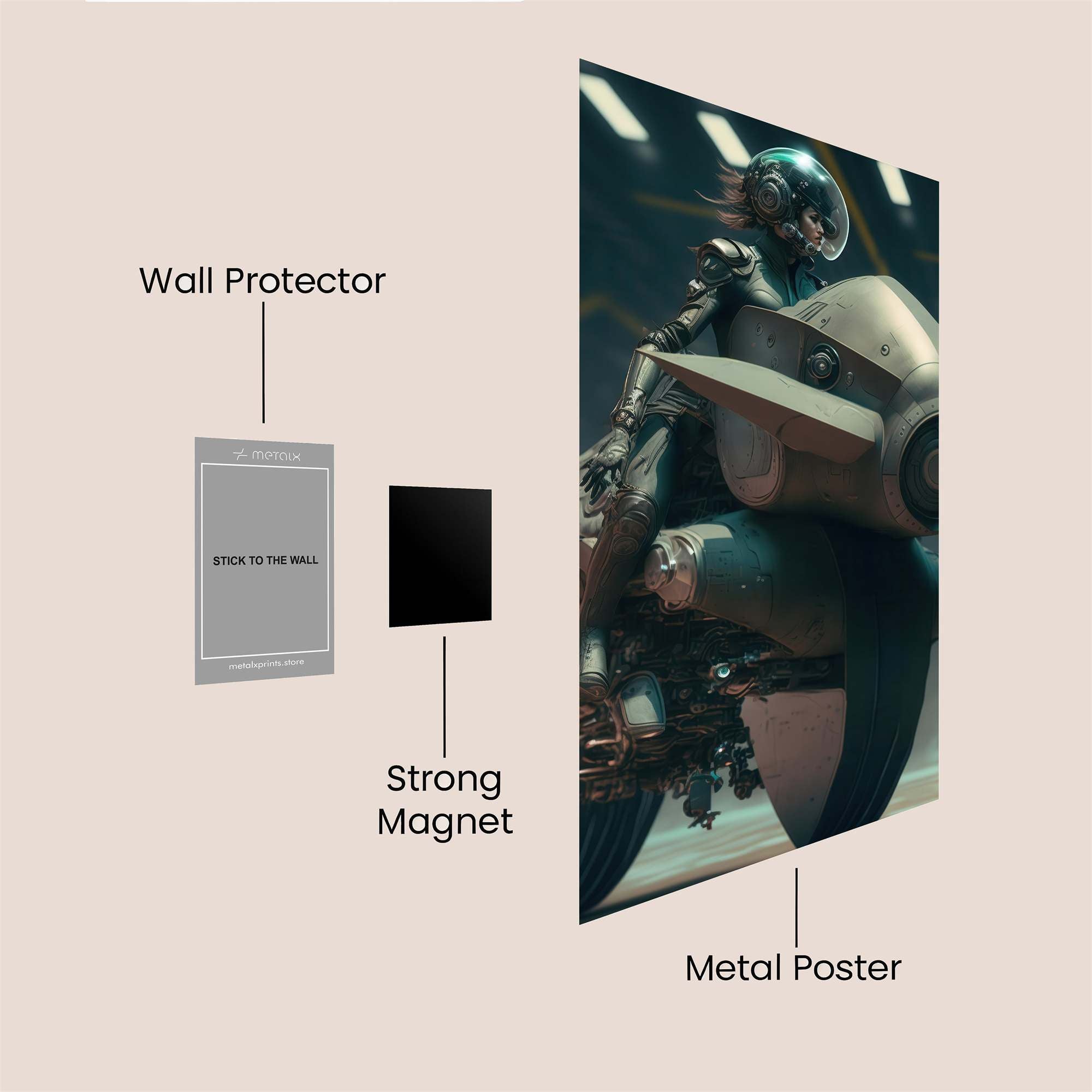 Rider Serenity Safe Wall Magnetic / M
