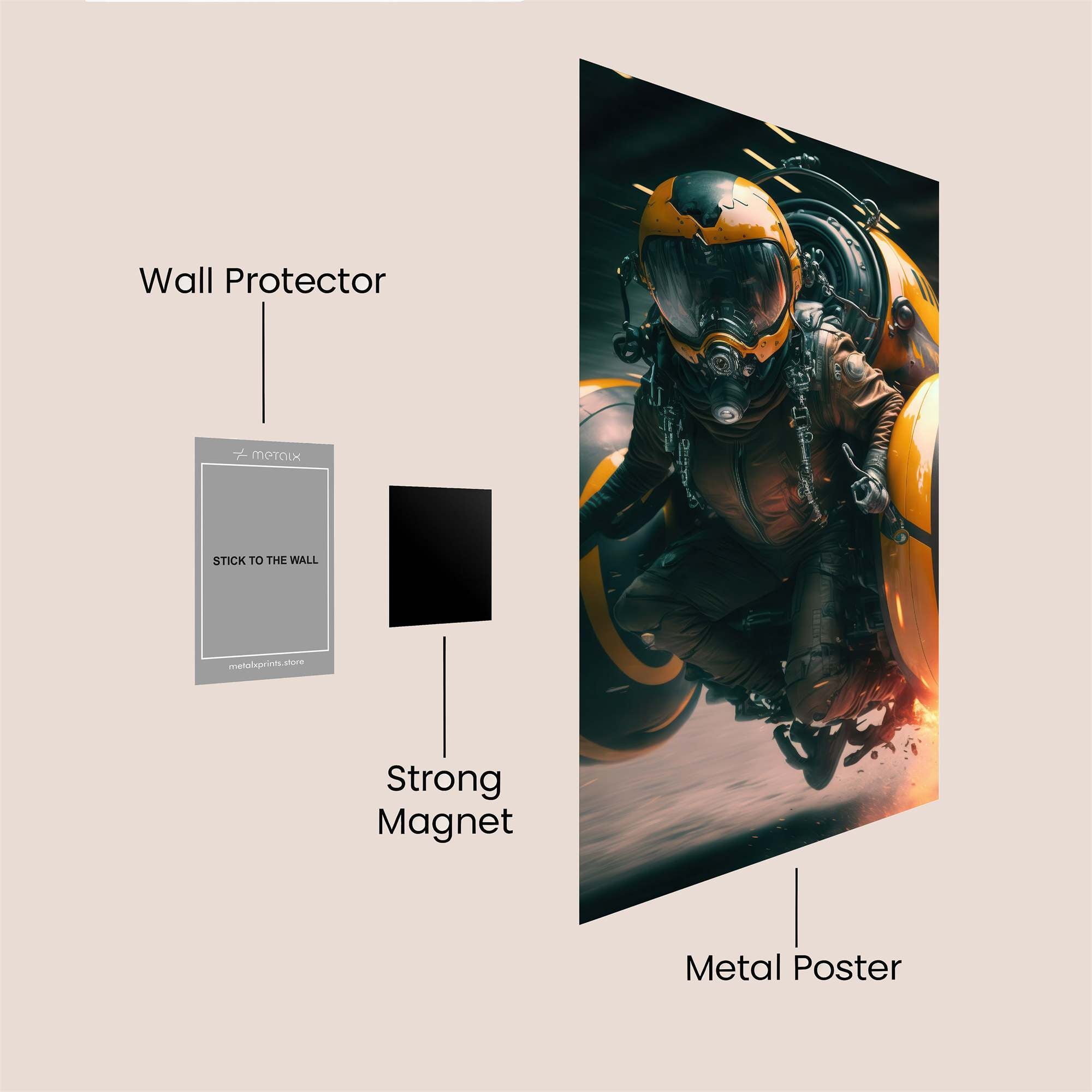 Rocket Riot Safe Wall Magnetic / M