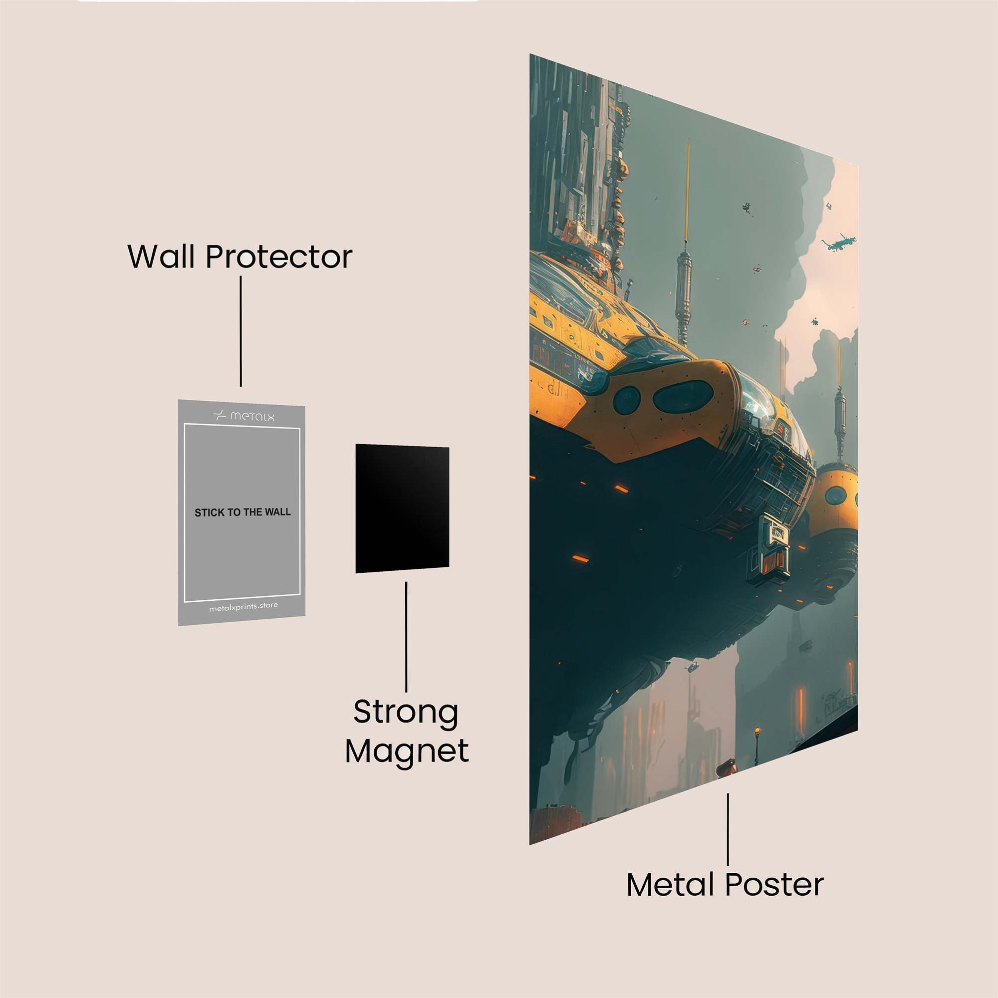 Cyber Nomad Safe Wall Magnetic / M