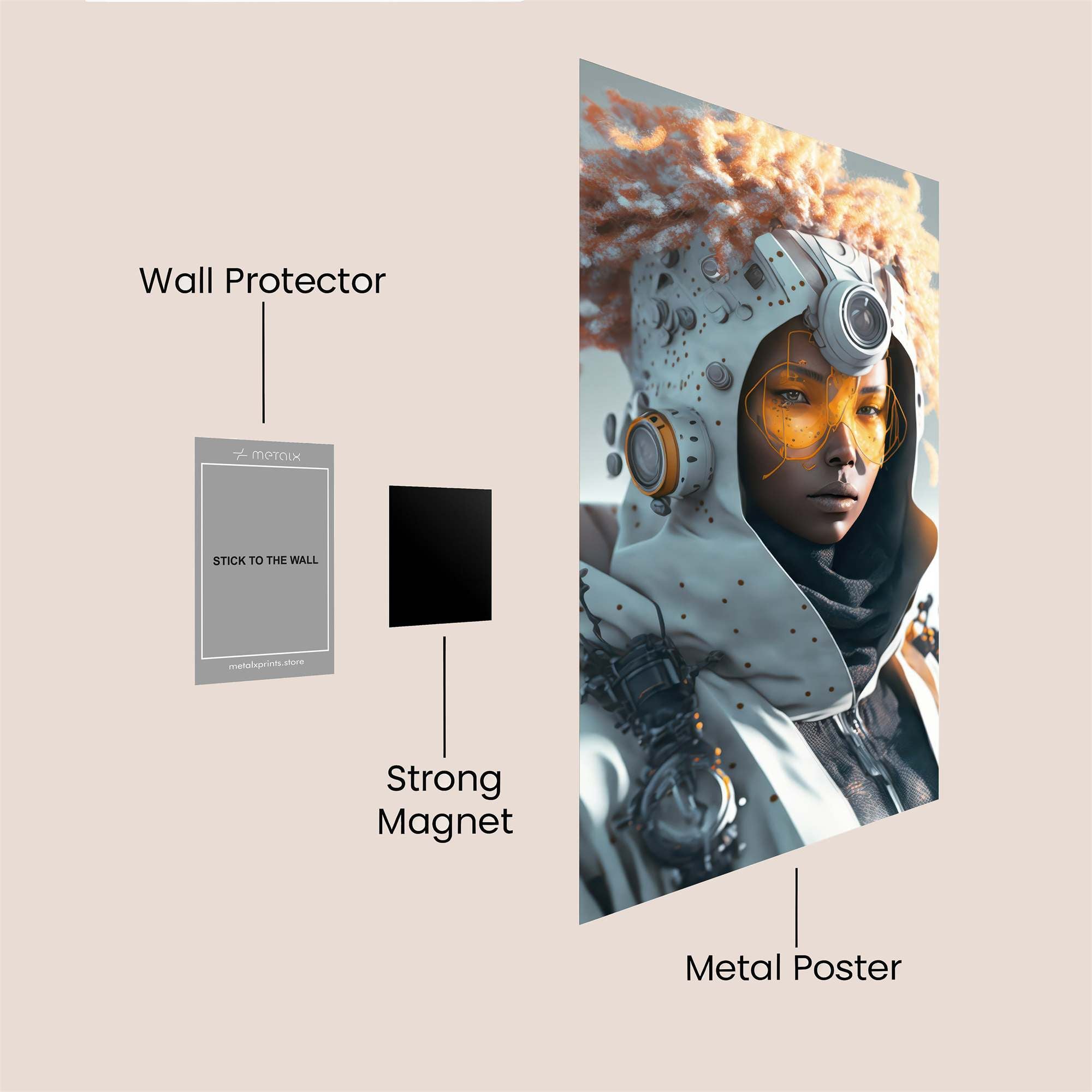 Cyber Nomad Safe Wall Magnetic / M