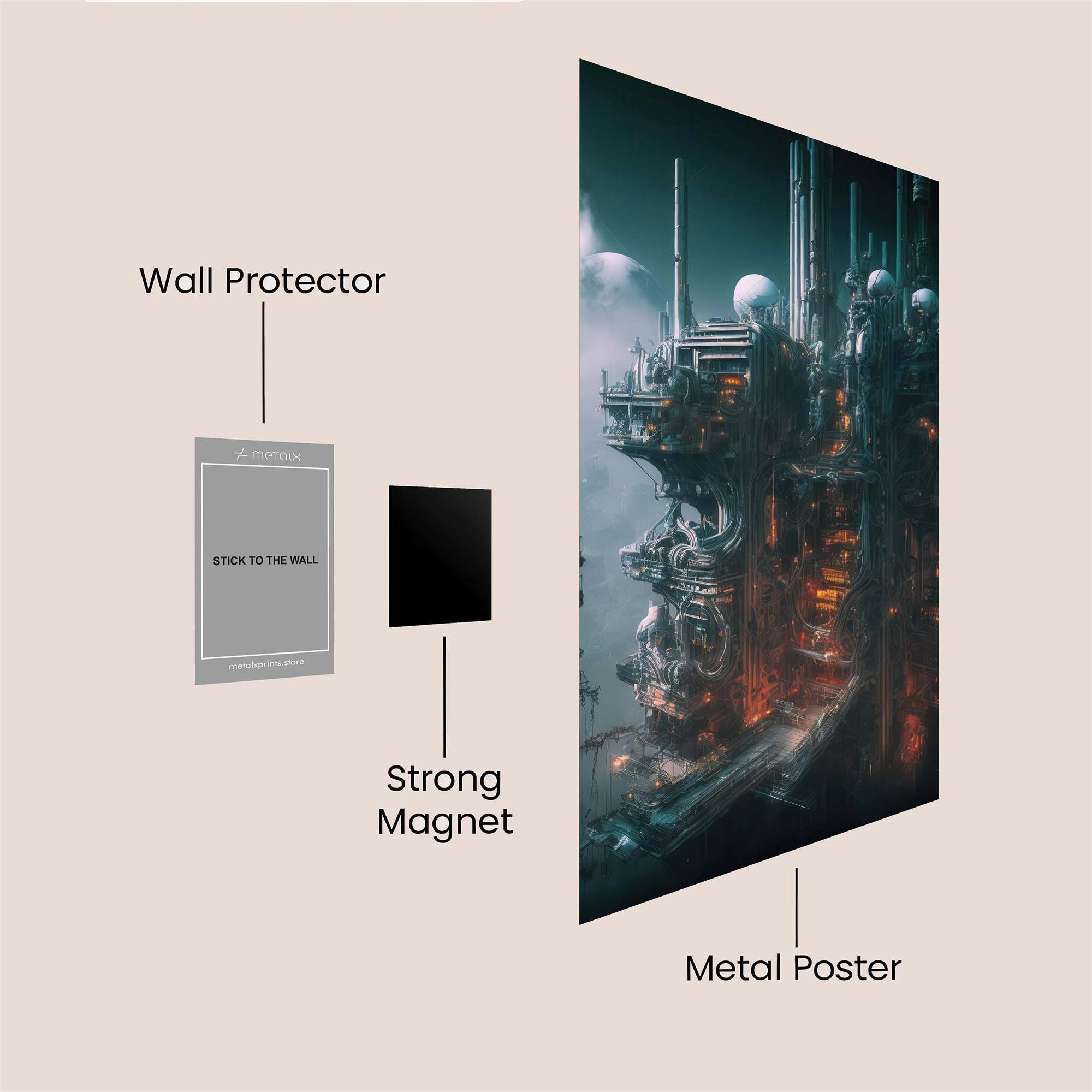 Cybernetic Gloom Safe Wall Magnetic / M