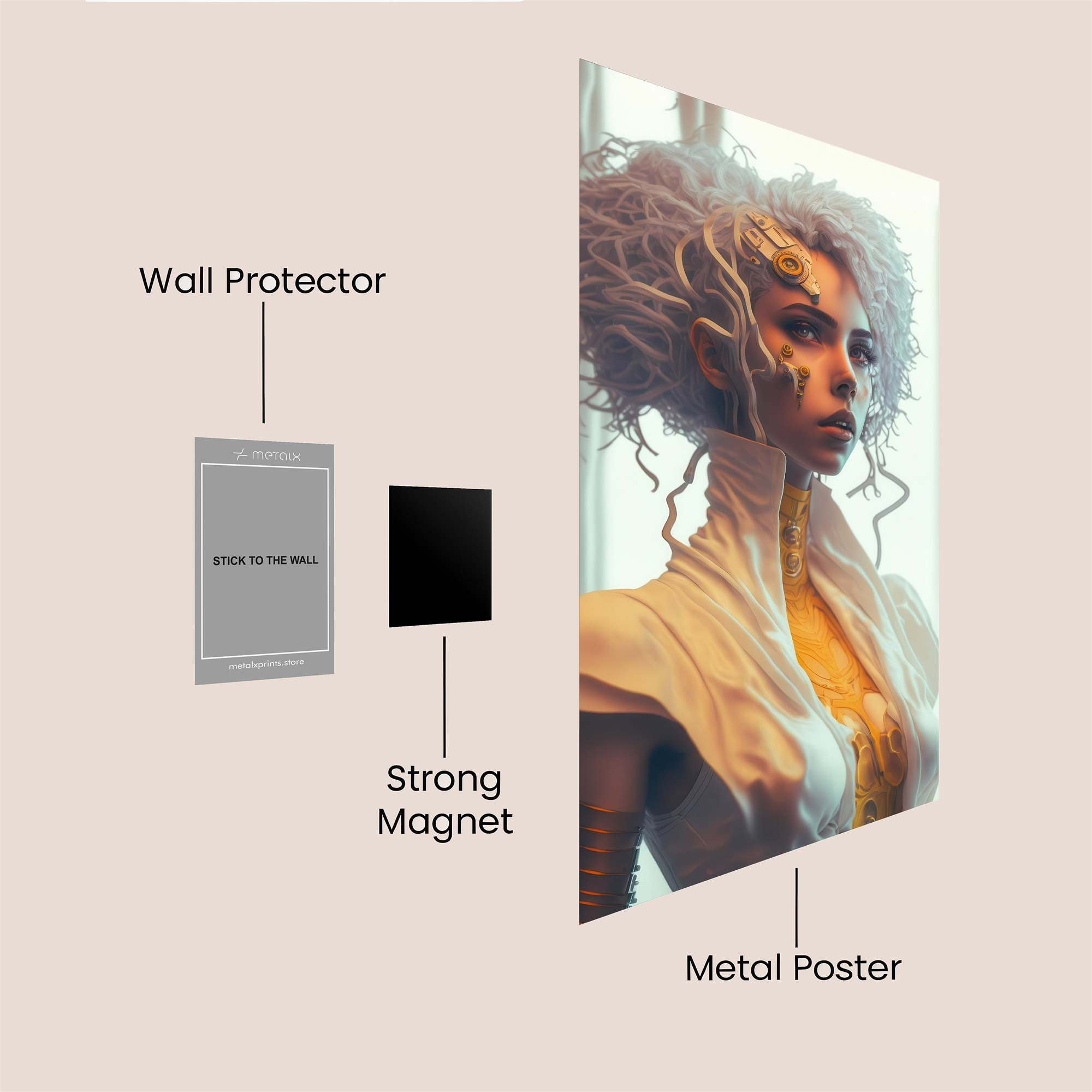 Cyber Enigma Safe Wall Magnetic / M