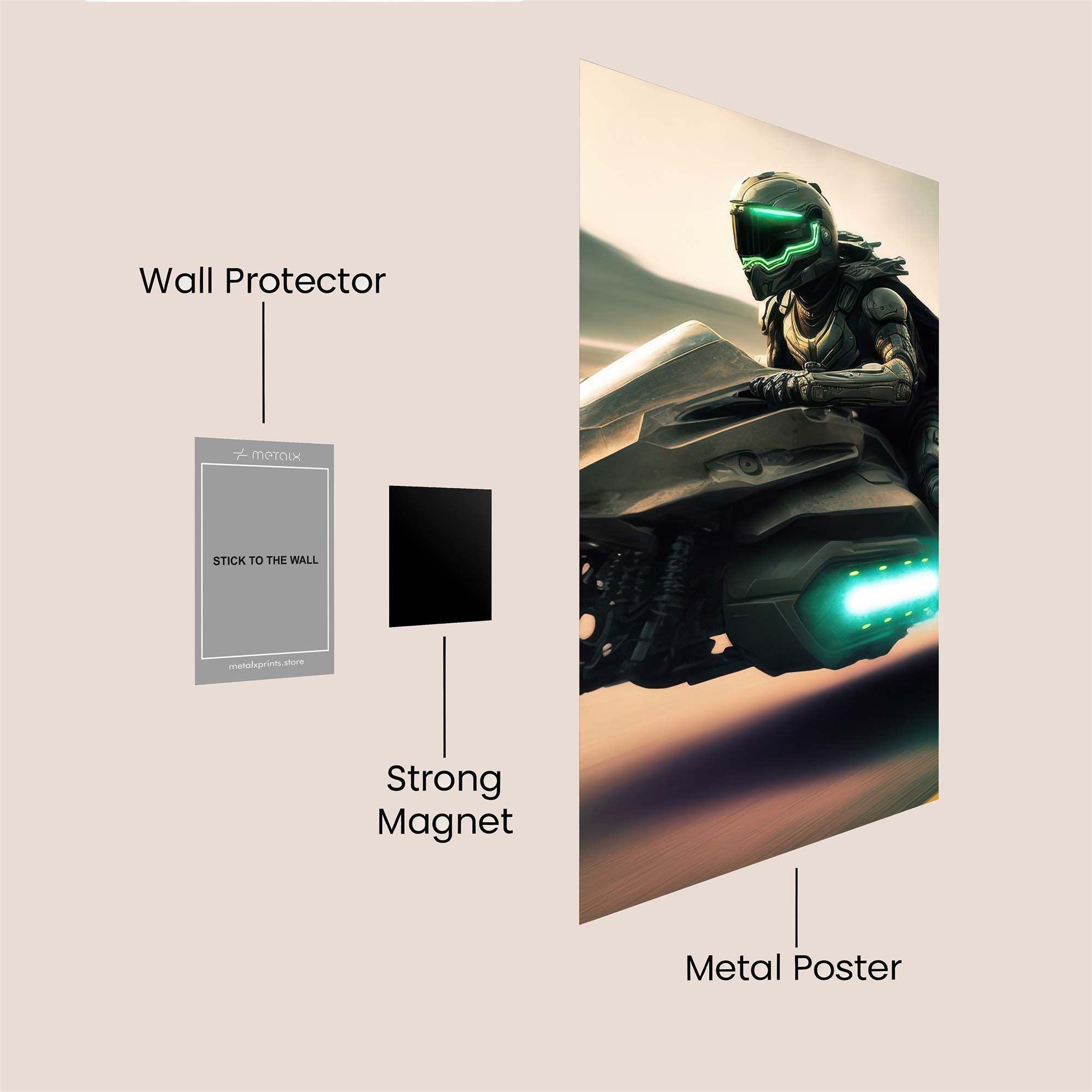 Cyber Rebel Safe Wall Magnetic / M