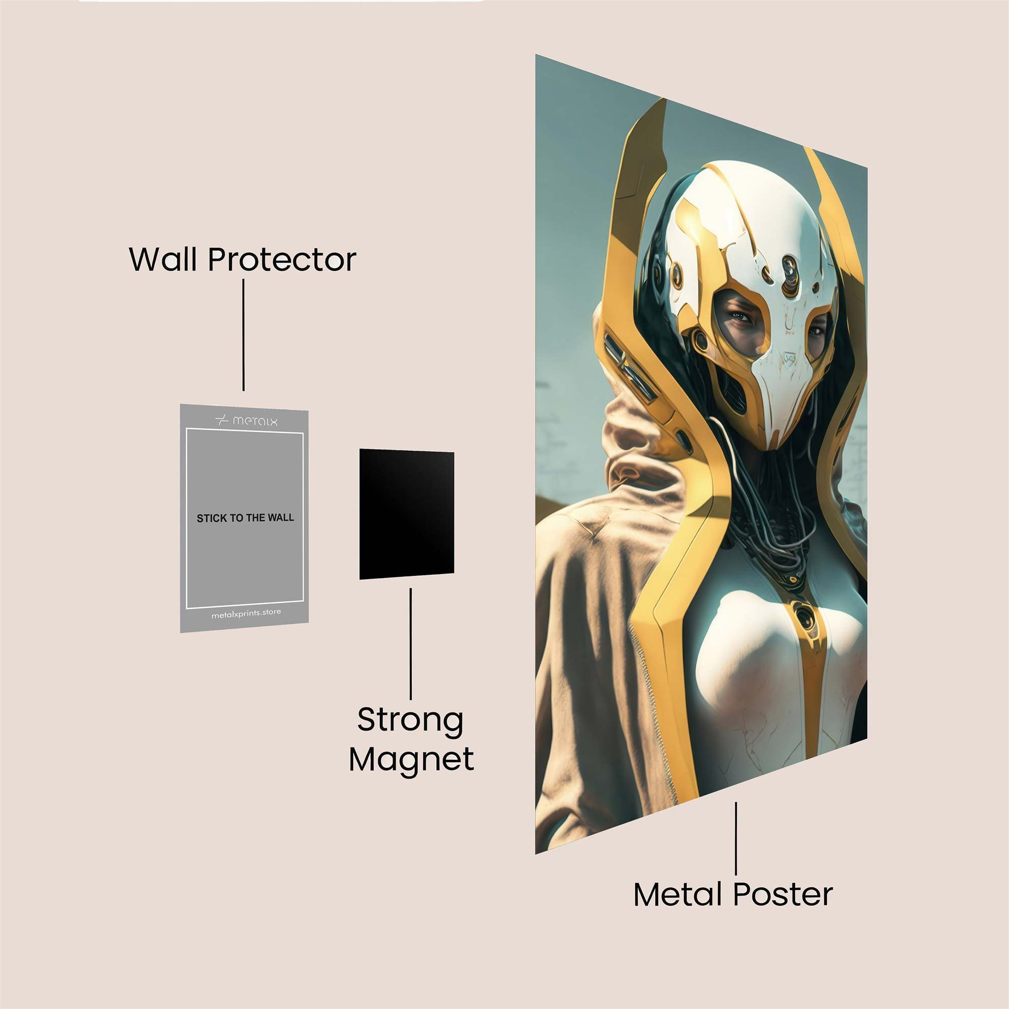 Cyber Enigma Safe Wall Magnetic / M