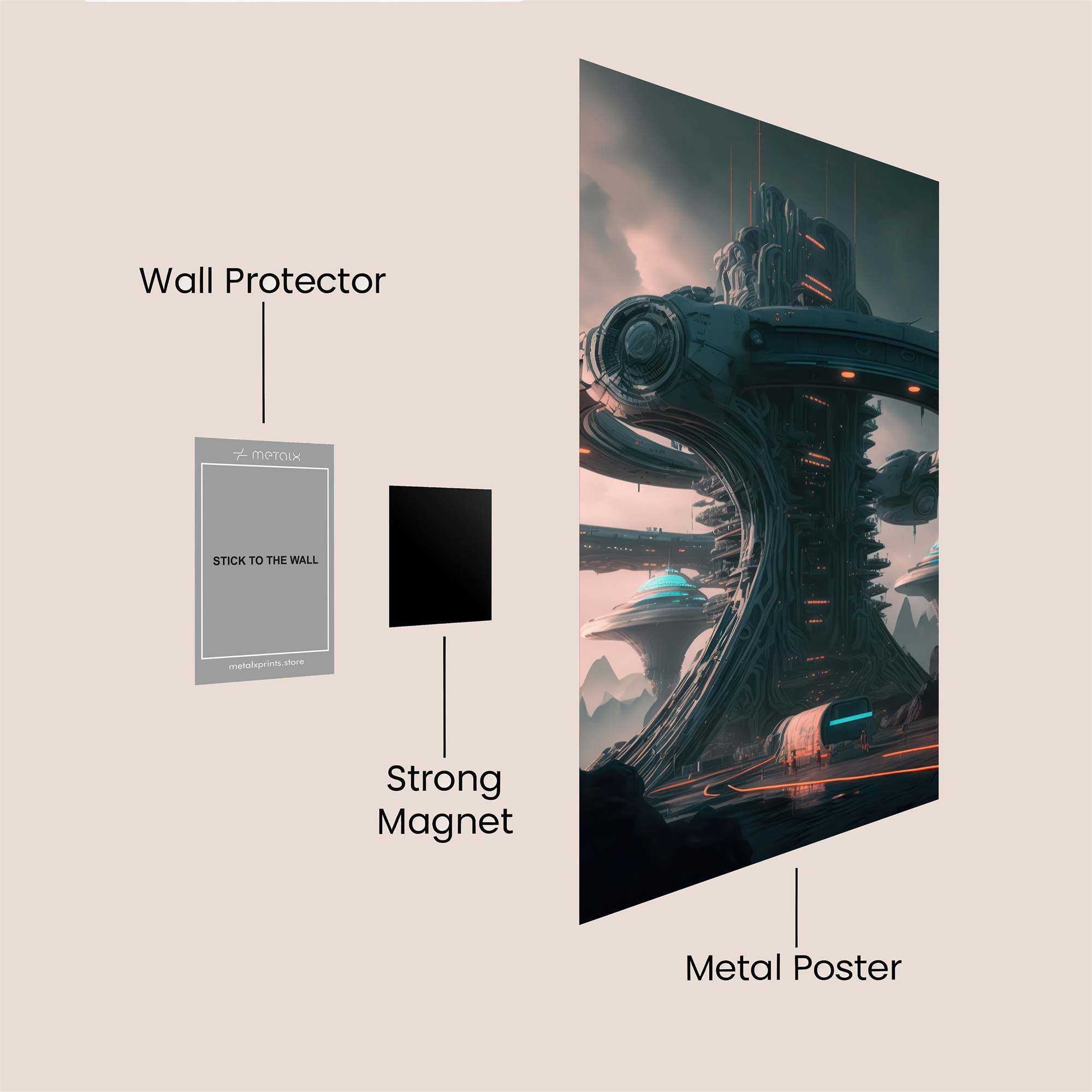 Alien Enigma Safe Wall Magnetic / M