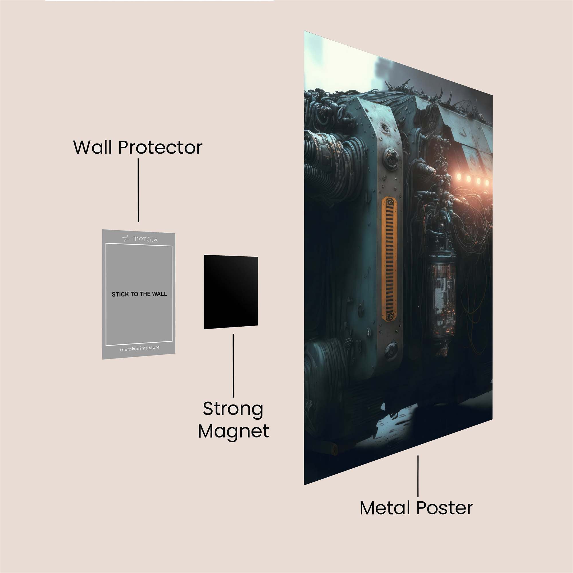 Cyber Relic Safe Wall Magnetic / M