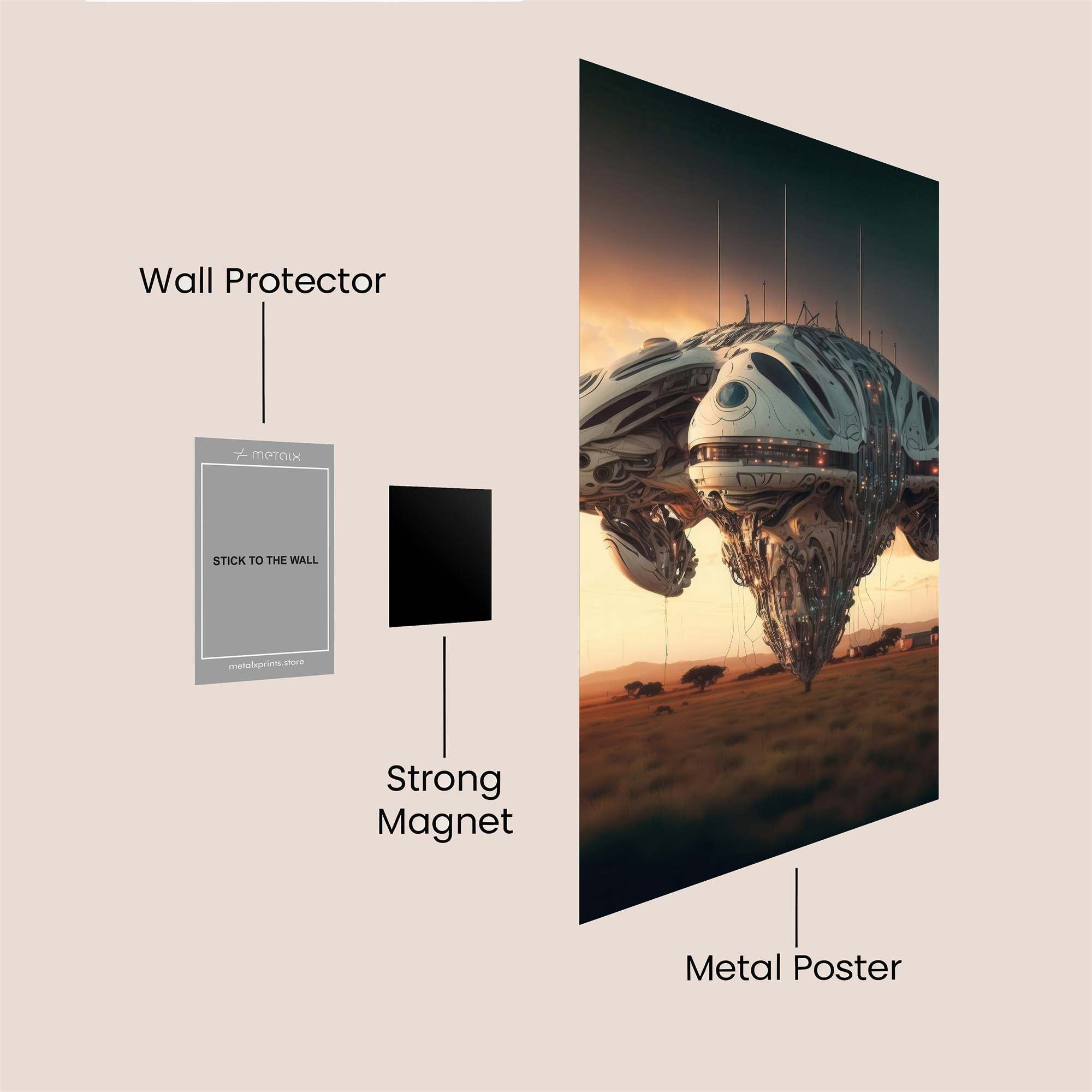 Alien Enigma Safe Wall Magnetic / M