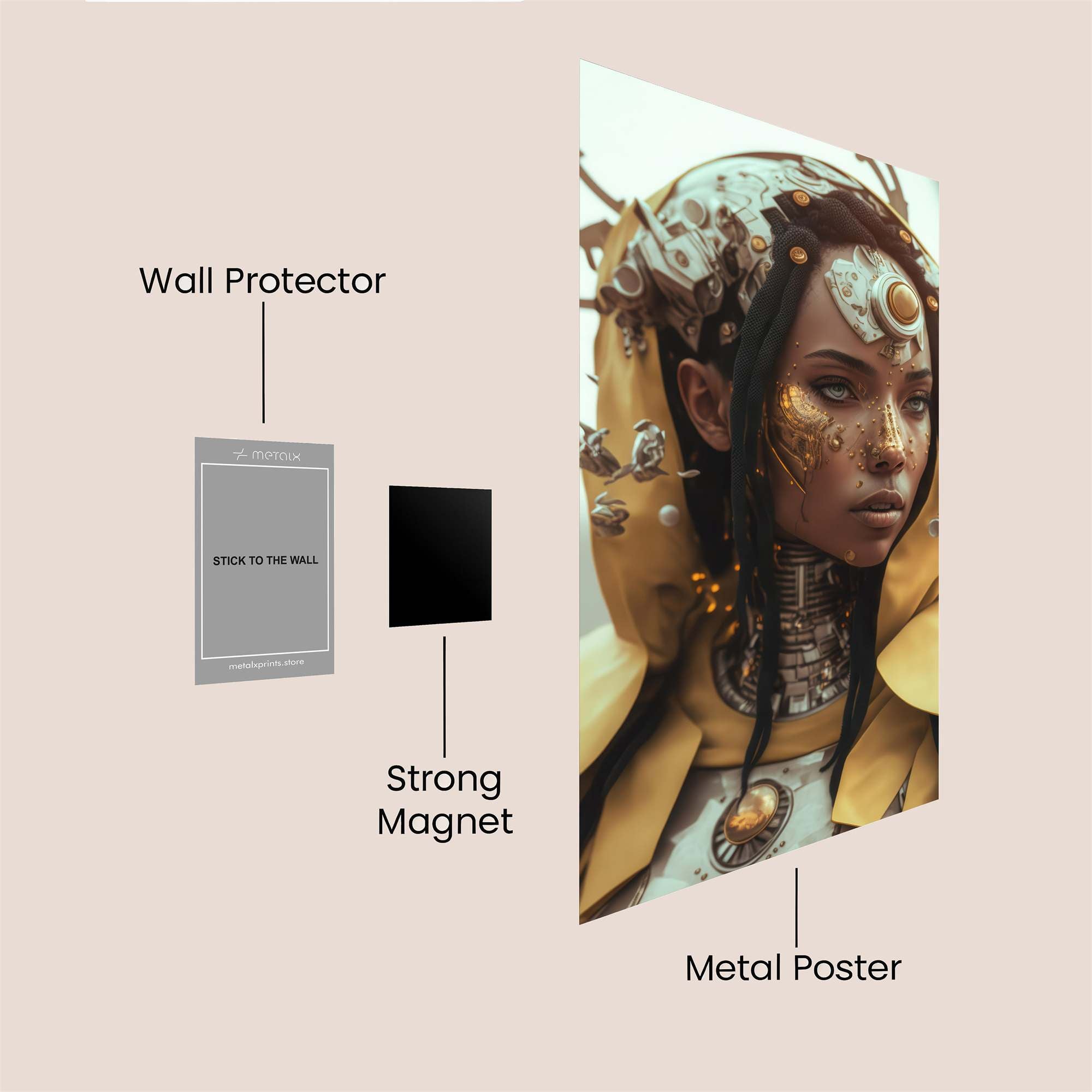 Cyber Queen Safe Wall Magnetic / M