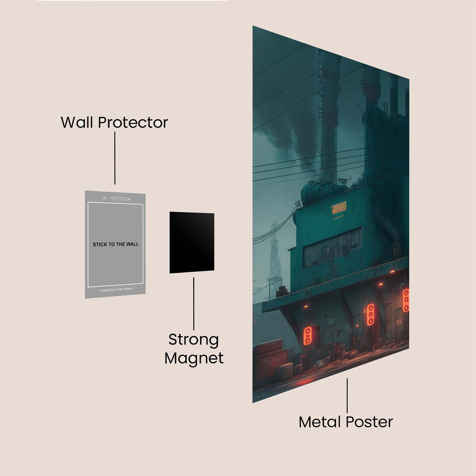 Factory Gloom Safe Wall Magnetic / M