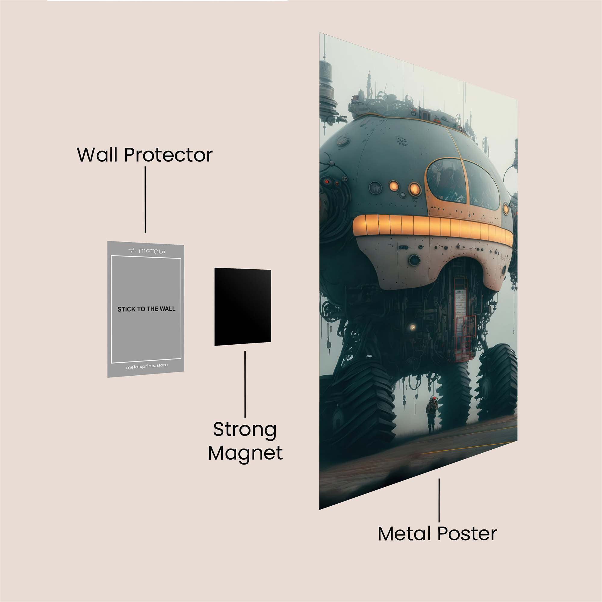 Colossus Tranquil Safe Wall Magnetic / M