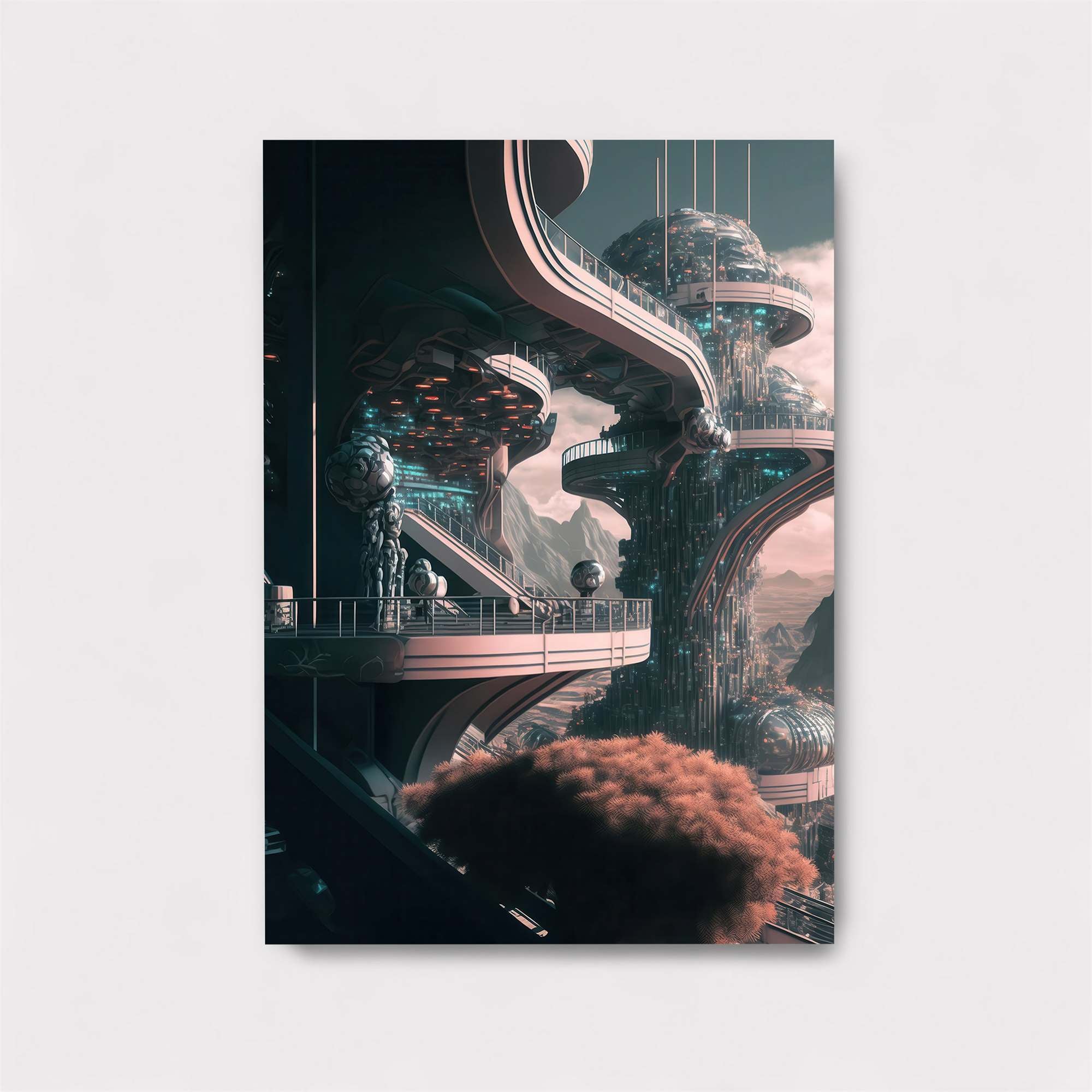 Futuristic Serenity Safe Wall Magnetic / M