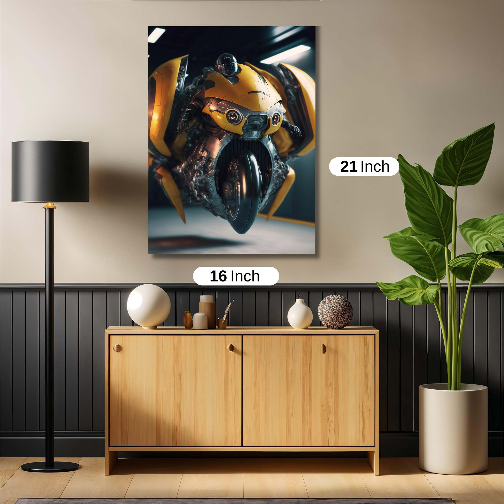 Bumblebee Menace Safe Wall Magnetic / M