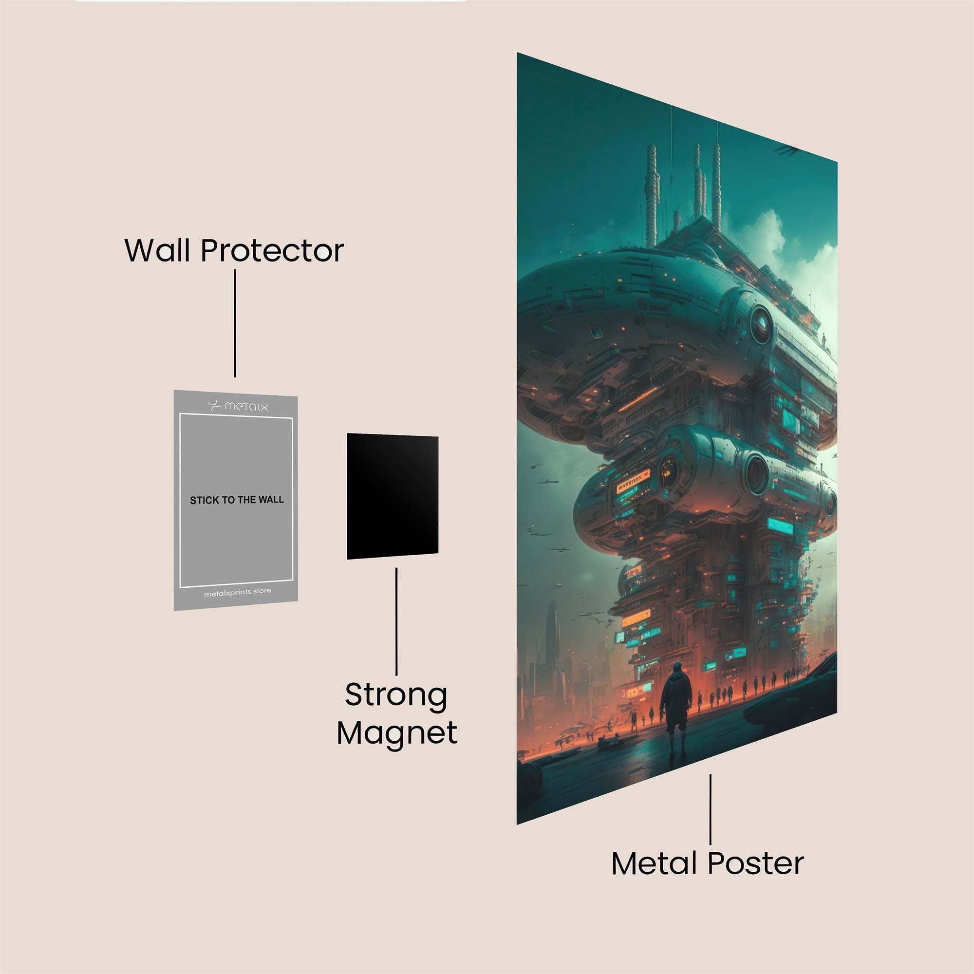 CyberTower Serenity Safe Wall Magnetic / M