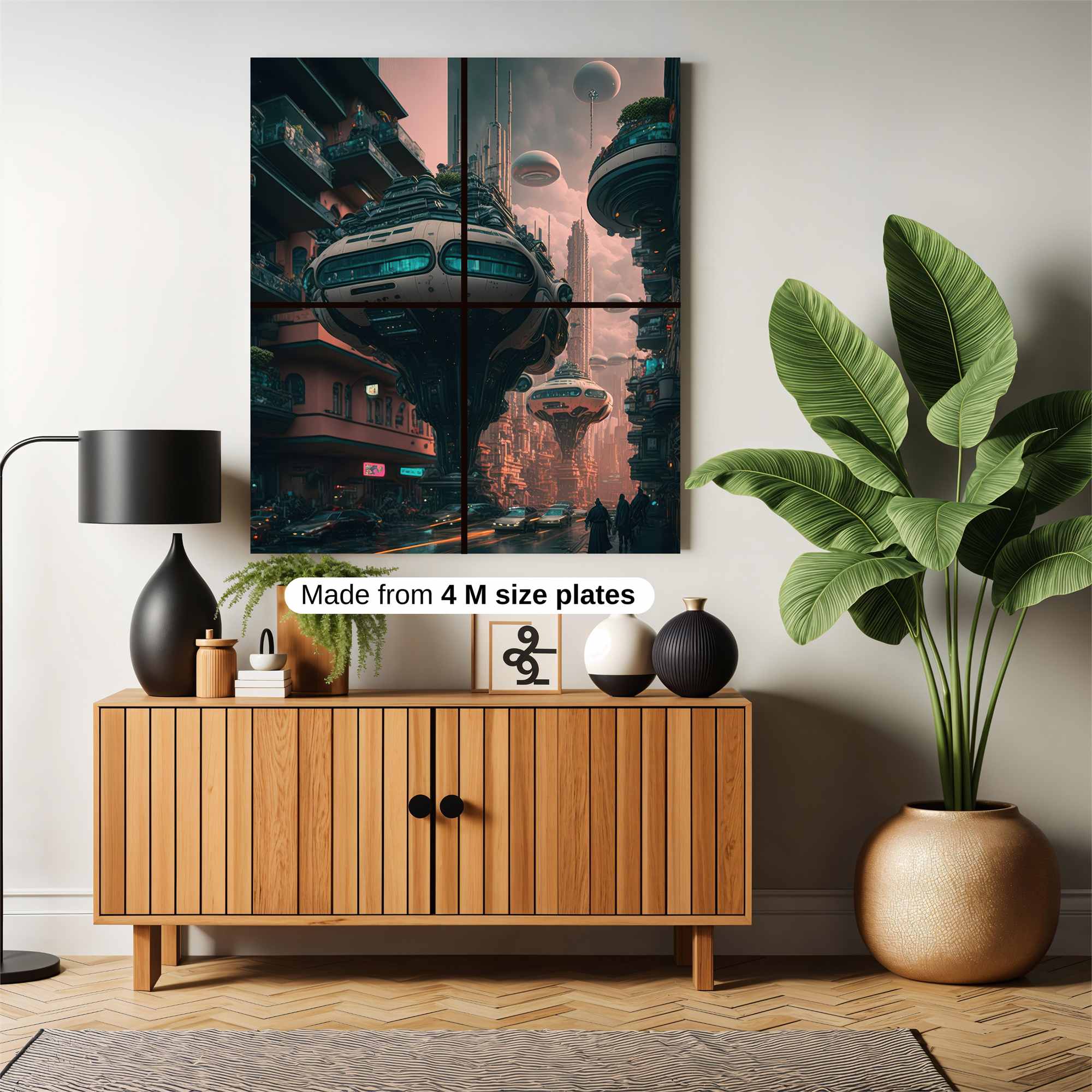 Futuristic Serenity Safe Wall Magnetic / M