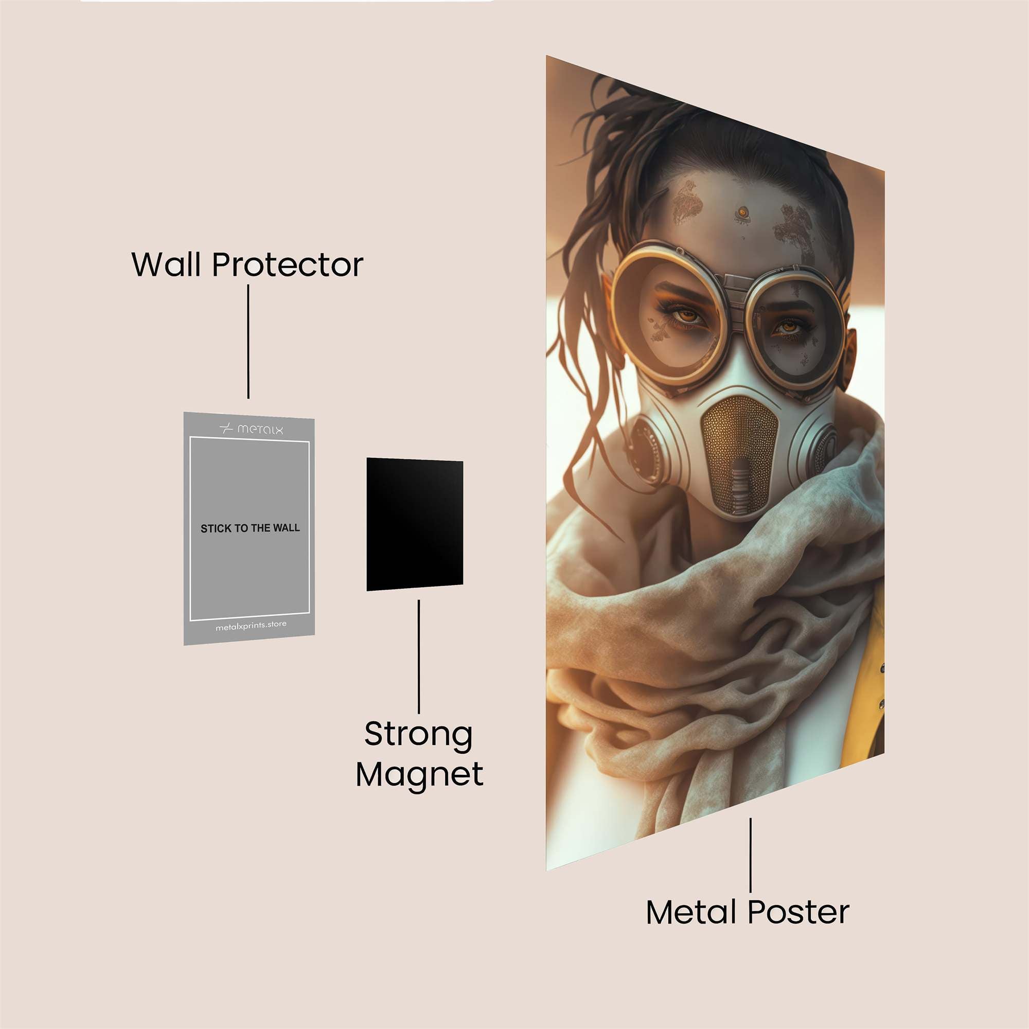 Apocalyptic Wanderer Safe Wall Magnetic / M