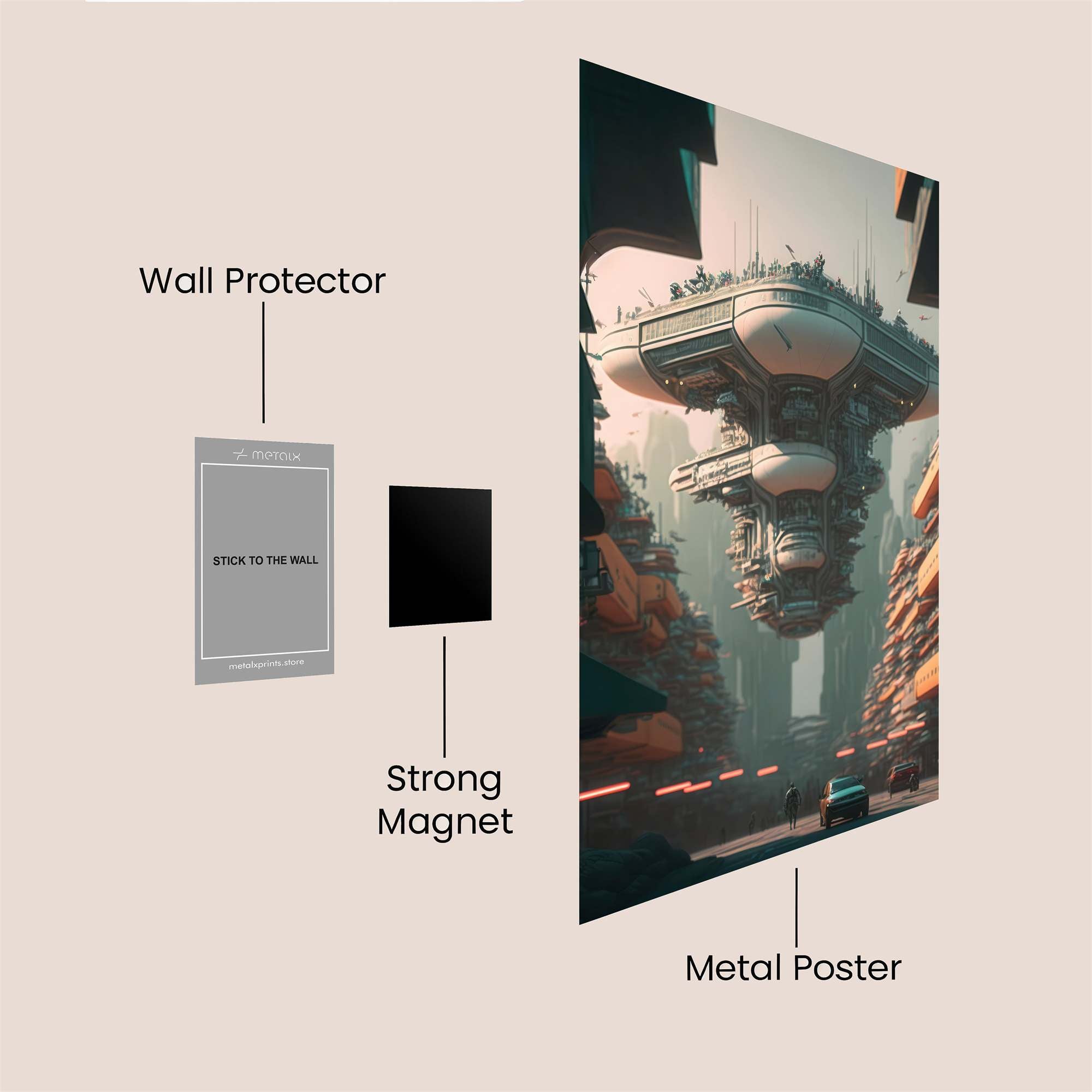 Skyward Serenity Safe Wall Magnetic / M