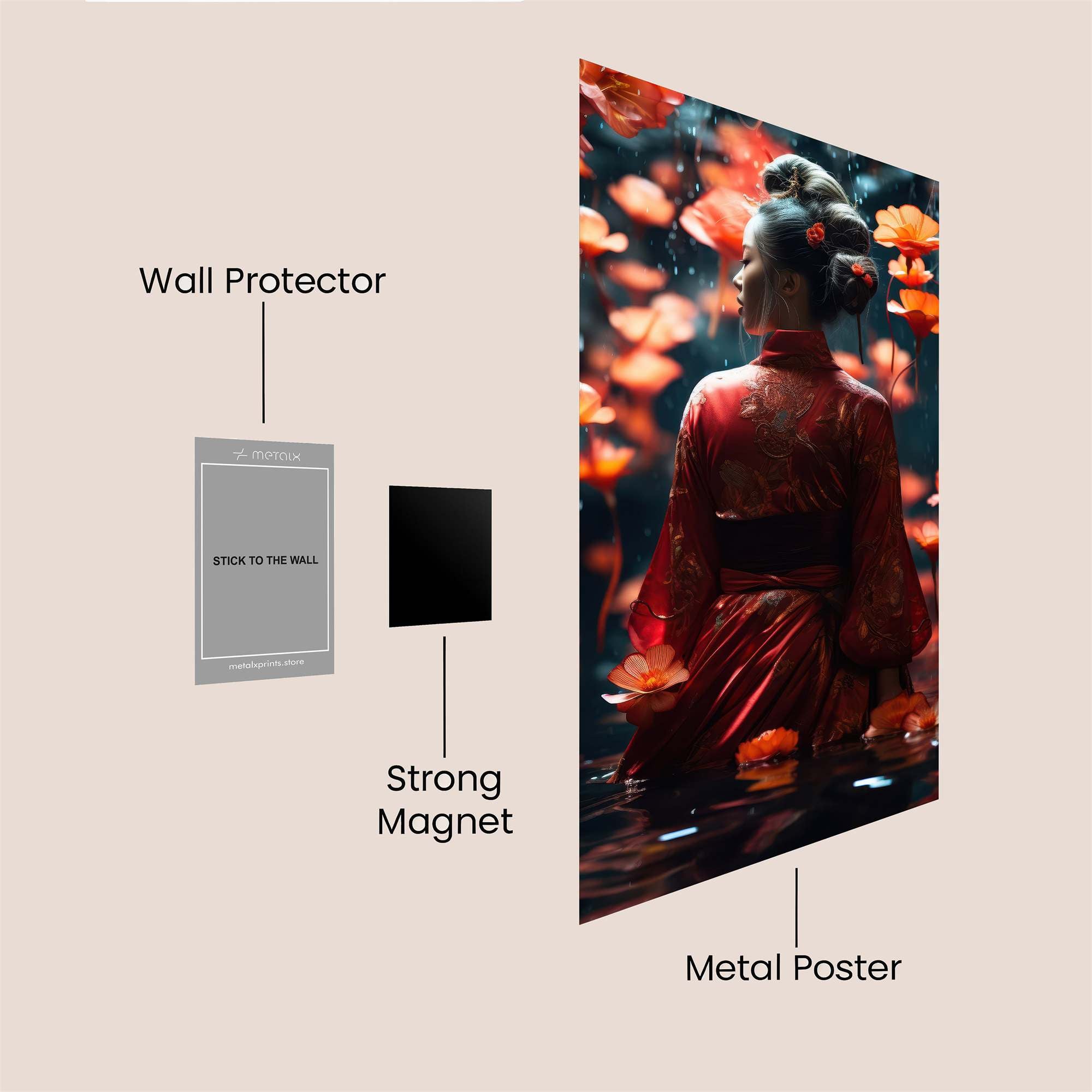 Poppy Serenity Safe Wall Magnetic / M