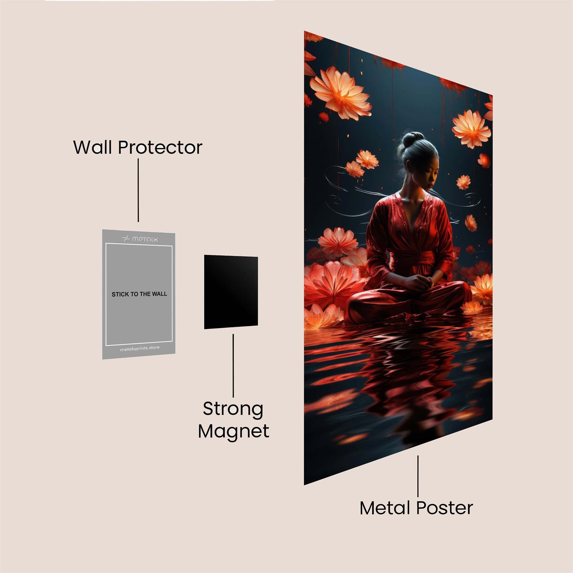 Lotus Serenity Safe Wall Magnetic / M