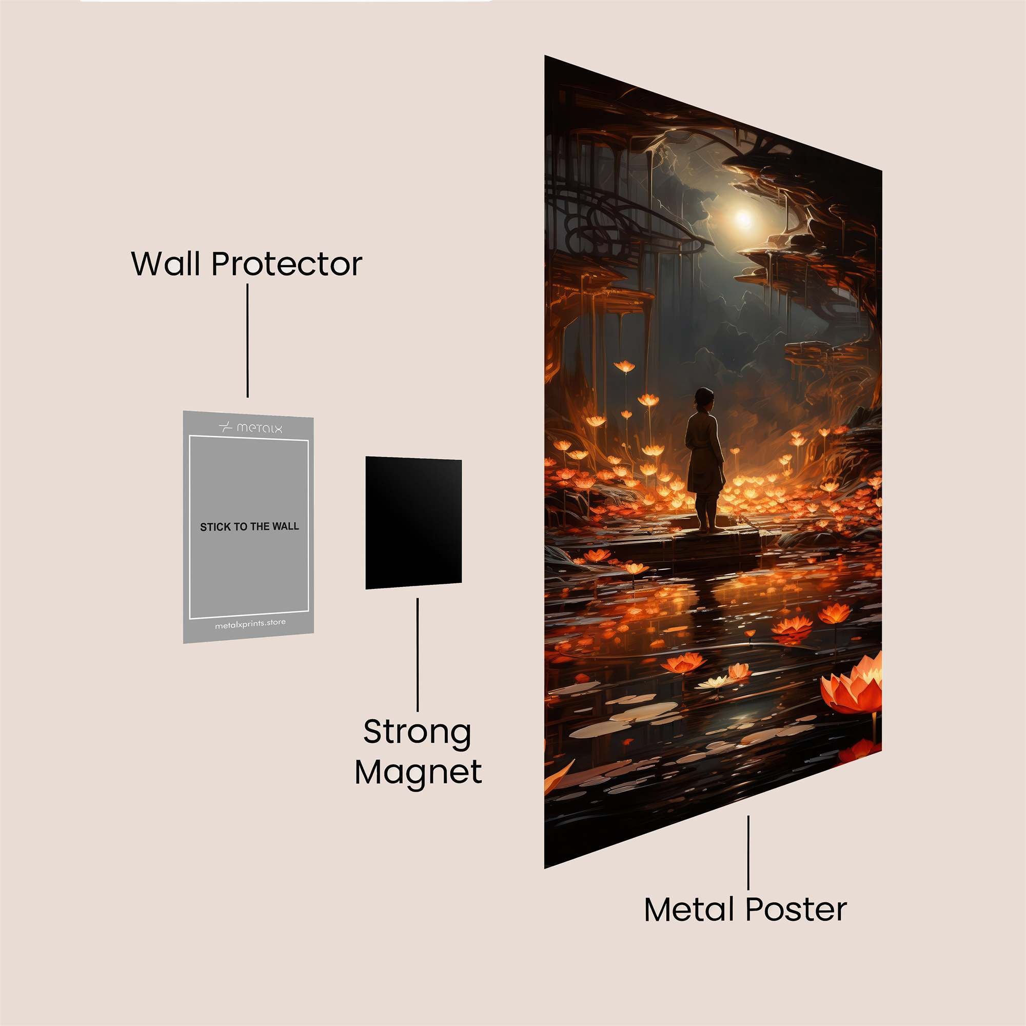 Moonlit Serenity Safe Wall Magnetic / M