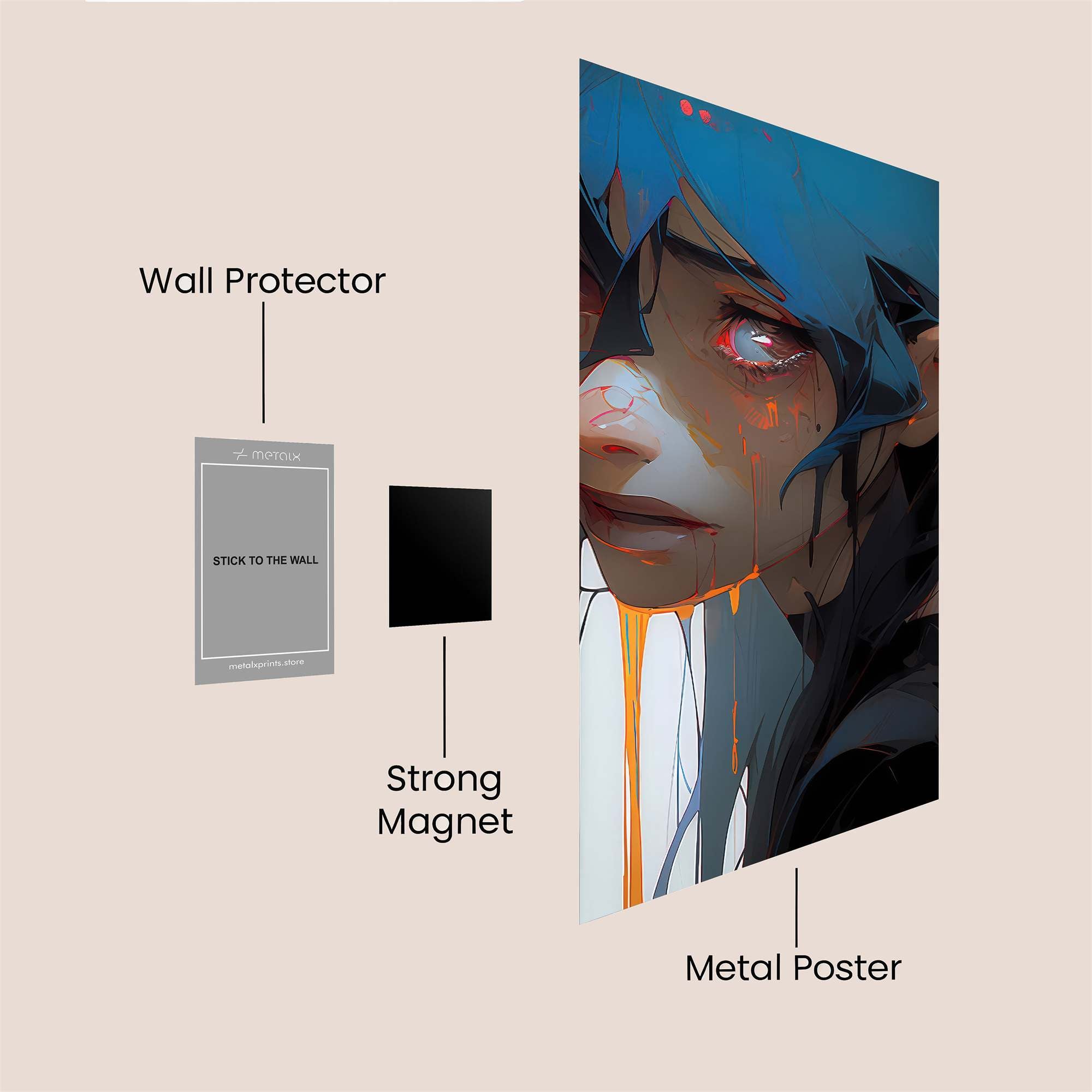 Meltdown Melancholy Safe Wall Magnetic / M