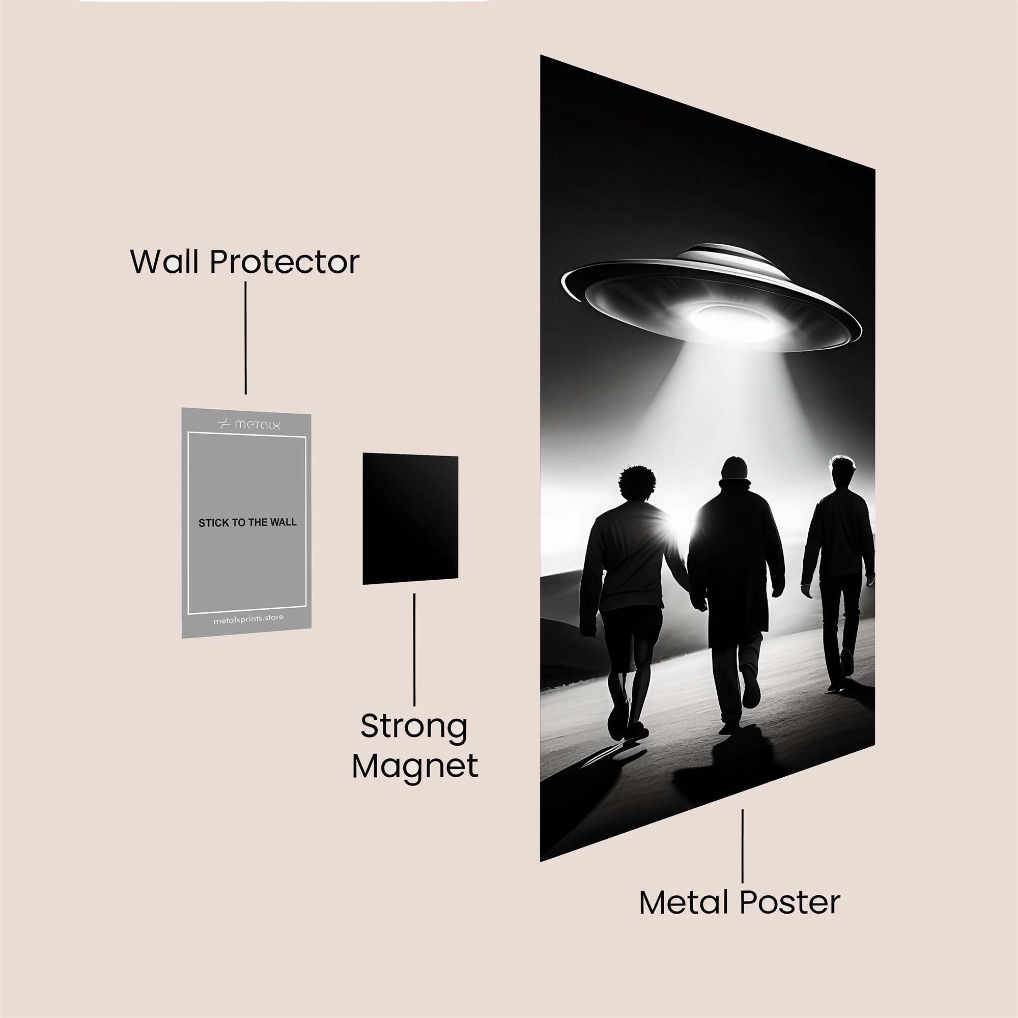 Floral Serenity Safe Wall Magnetic / M