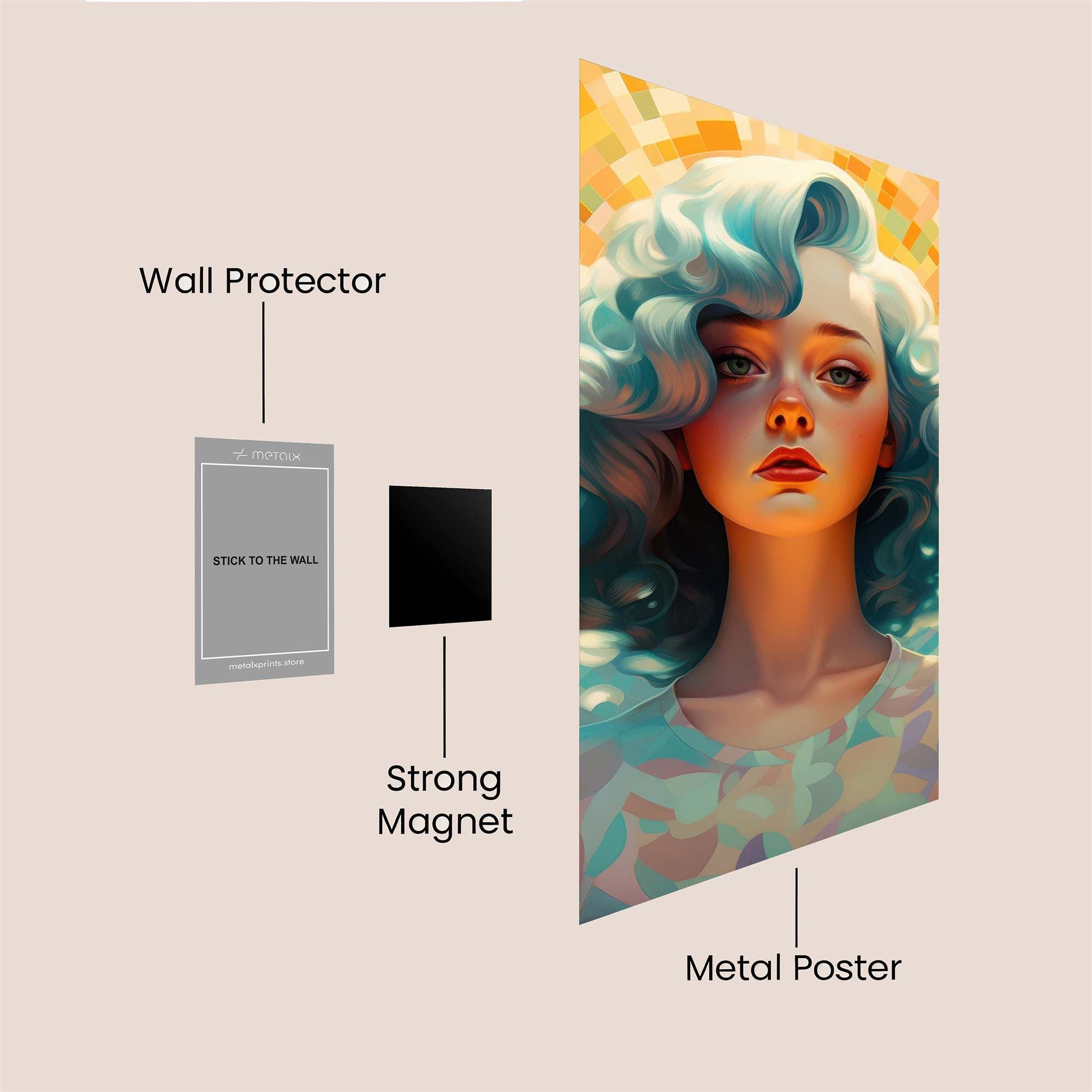 Mystic Aura Safe Wall Magnetic / M