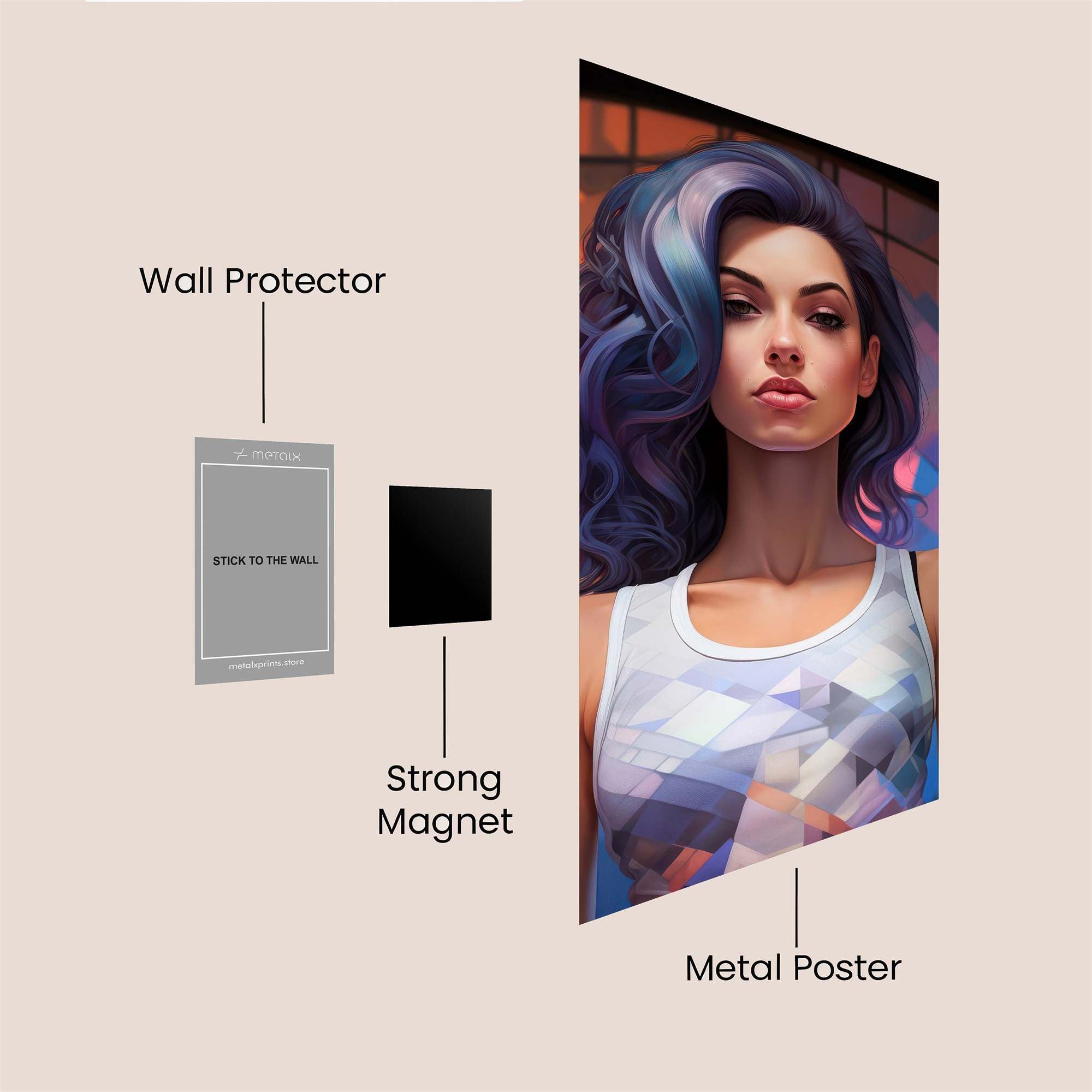 Mystic Aura Safe Wall Magnetic / M