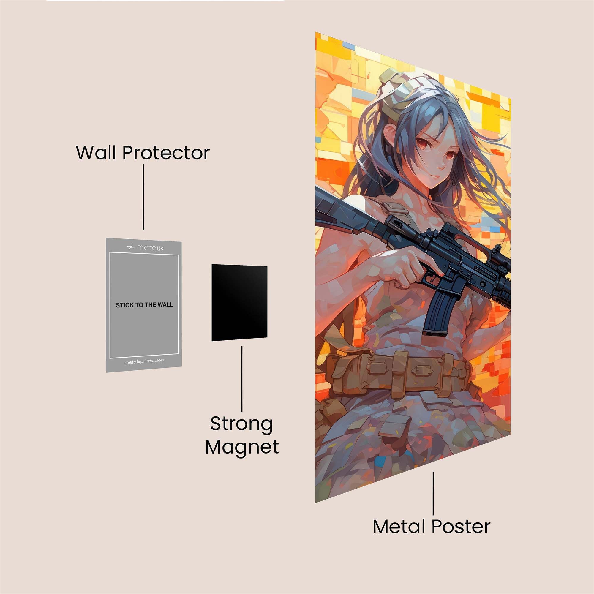 Serenity Warrior Safe Wall Magnetic / M