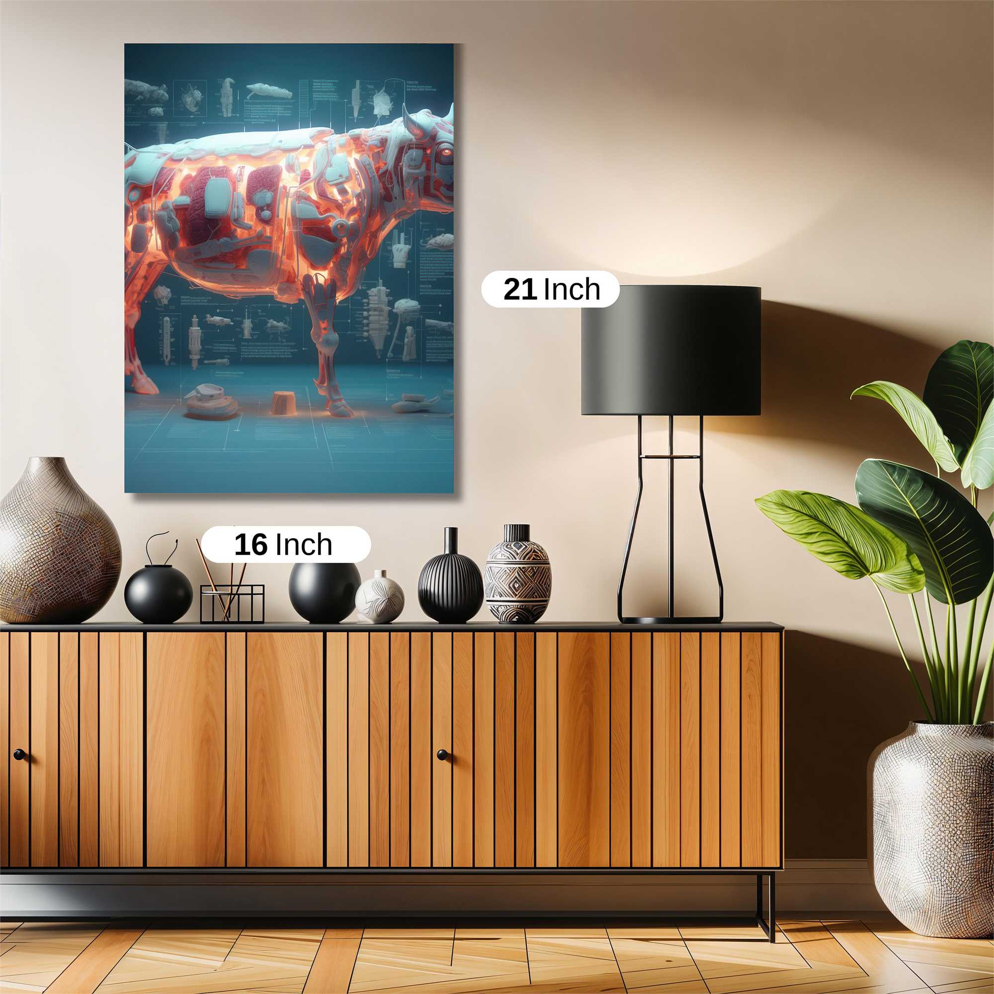Cow Anatomy Safe Wall Magnetic / M