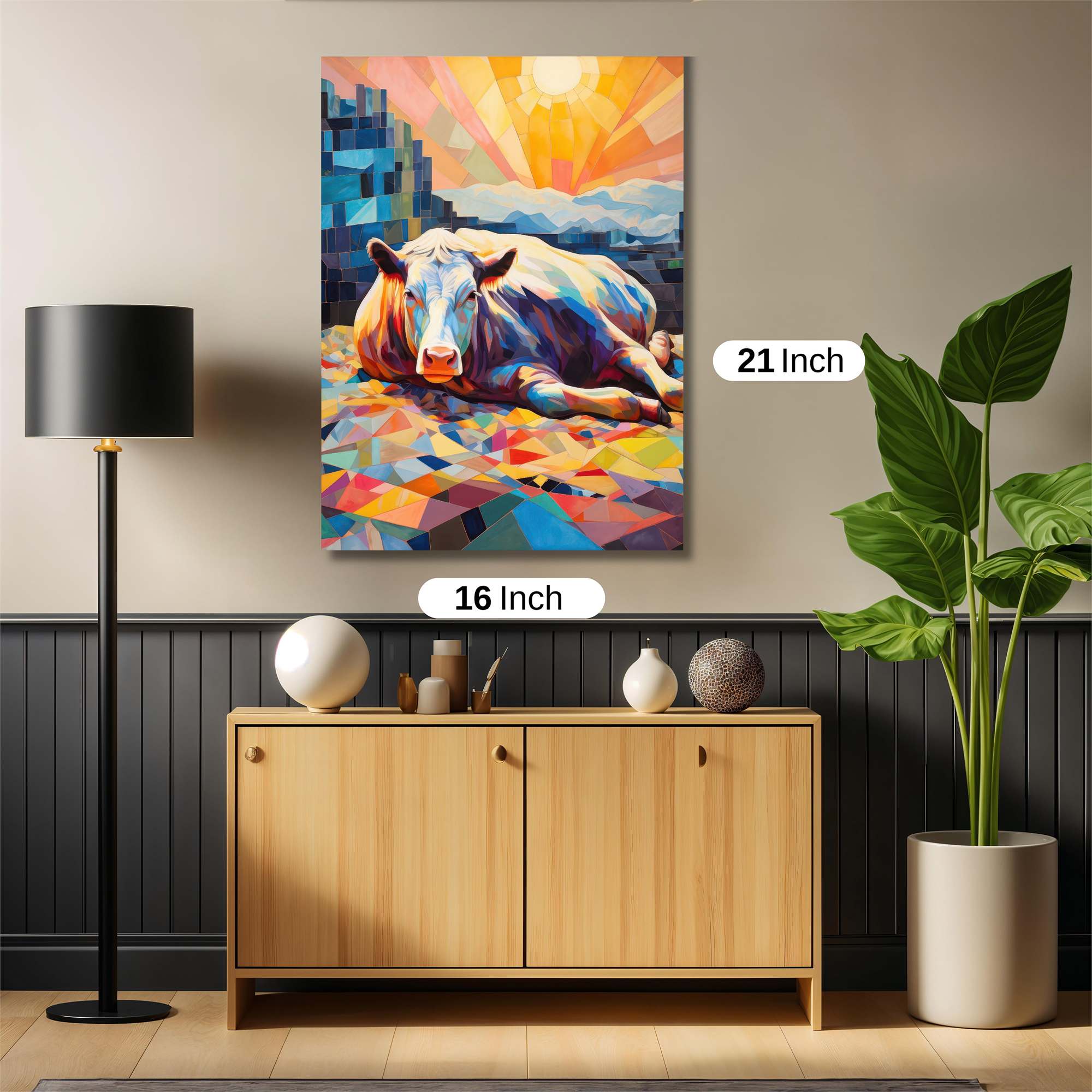 Cow Serenity Safe Wall Magnetic / M