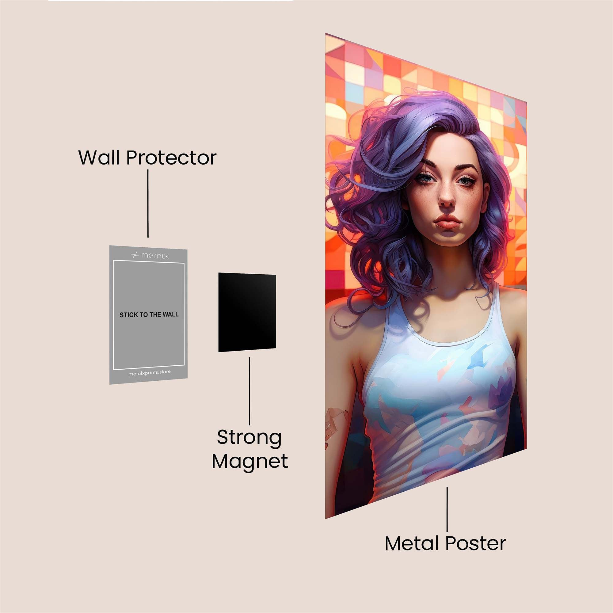 Violet Dream Safe Wall Magnetic / M