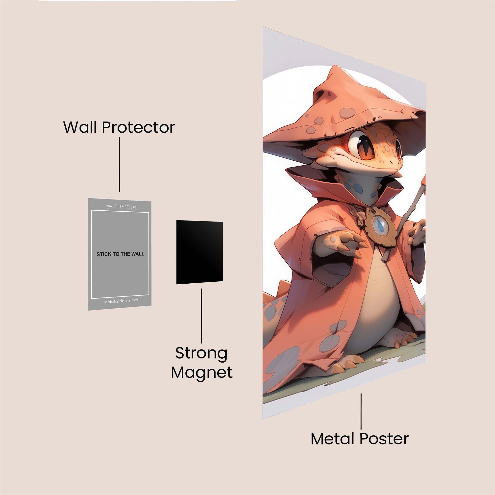 Wizardly Whimsy Safe Wall Magnetic / M