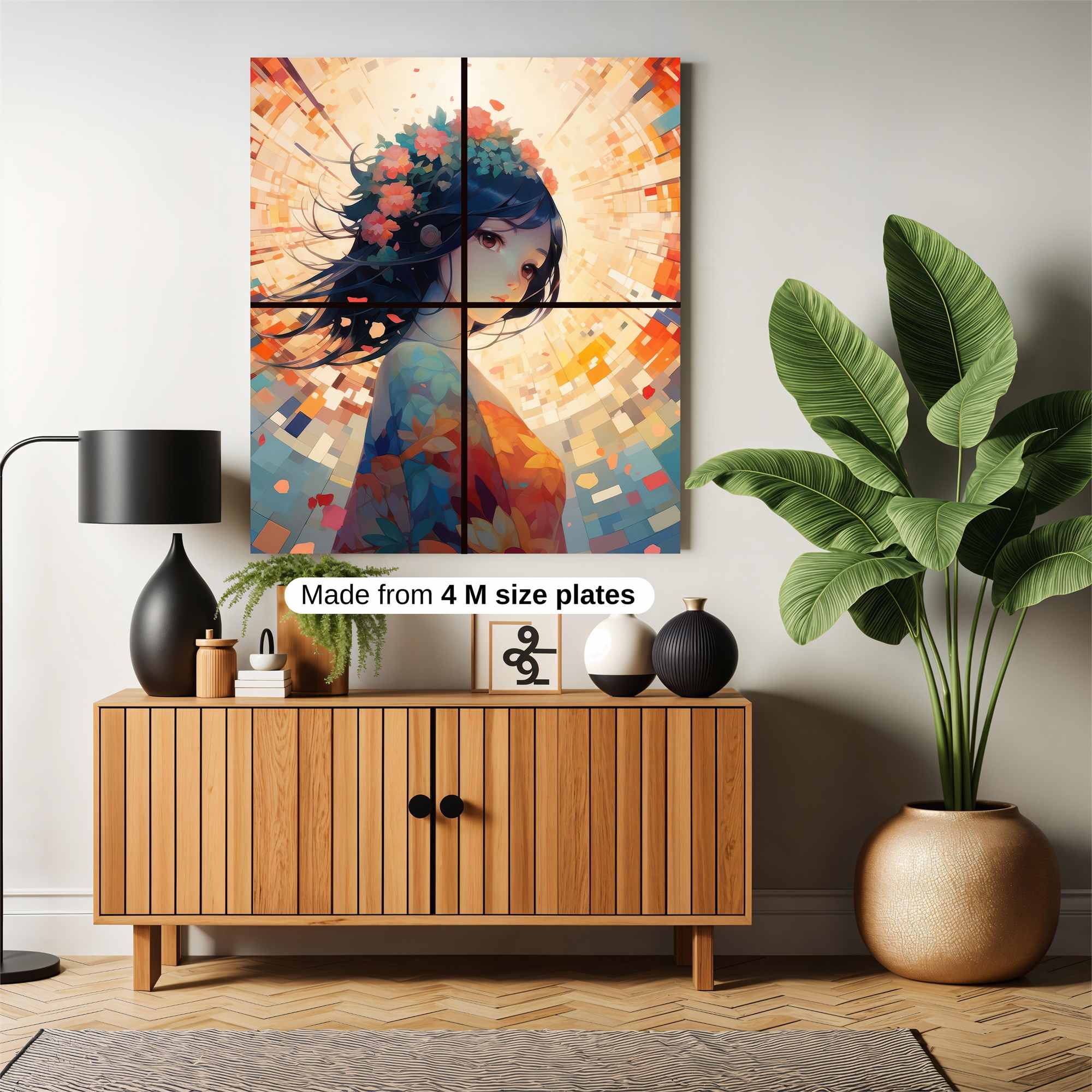 Floral Radiance Safe Wall Magnetic / M