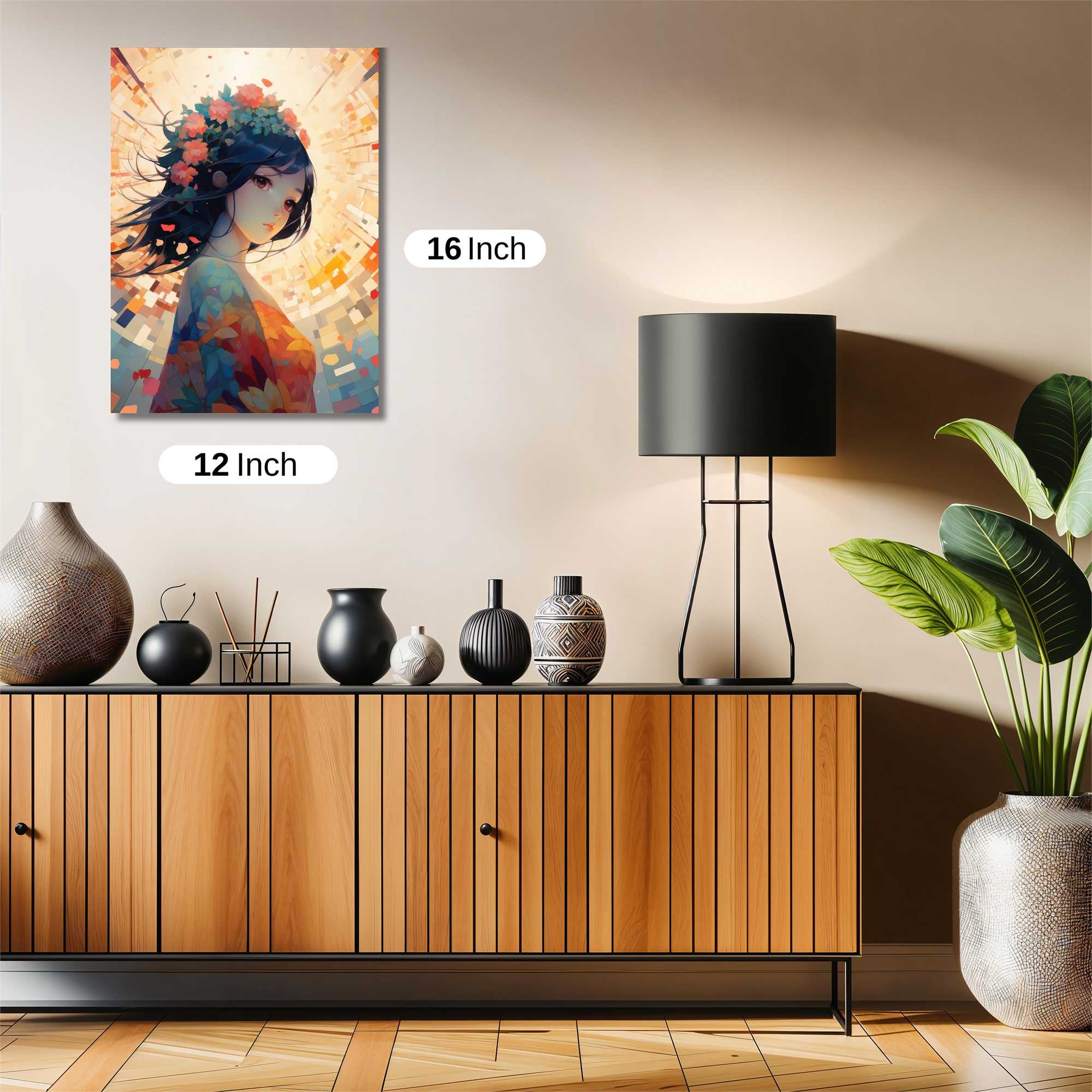 Floral Radiance Safe Wall Magnetic / M