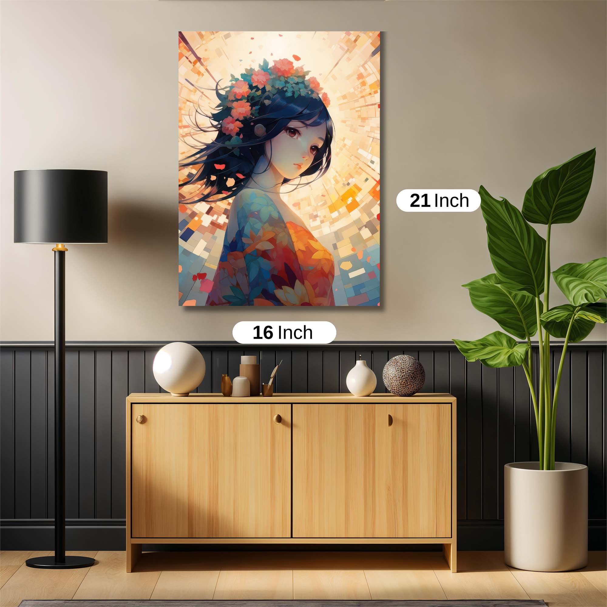 Floral Radiance Safe Wall Magnetic / M