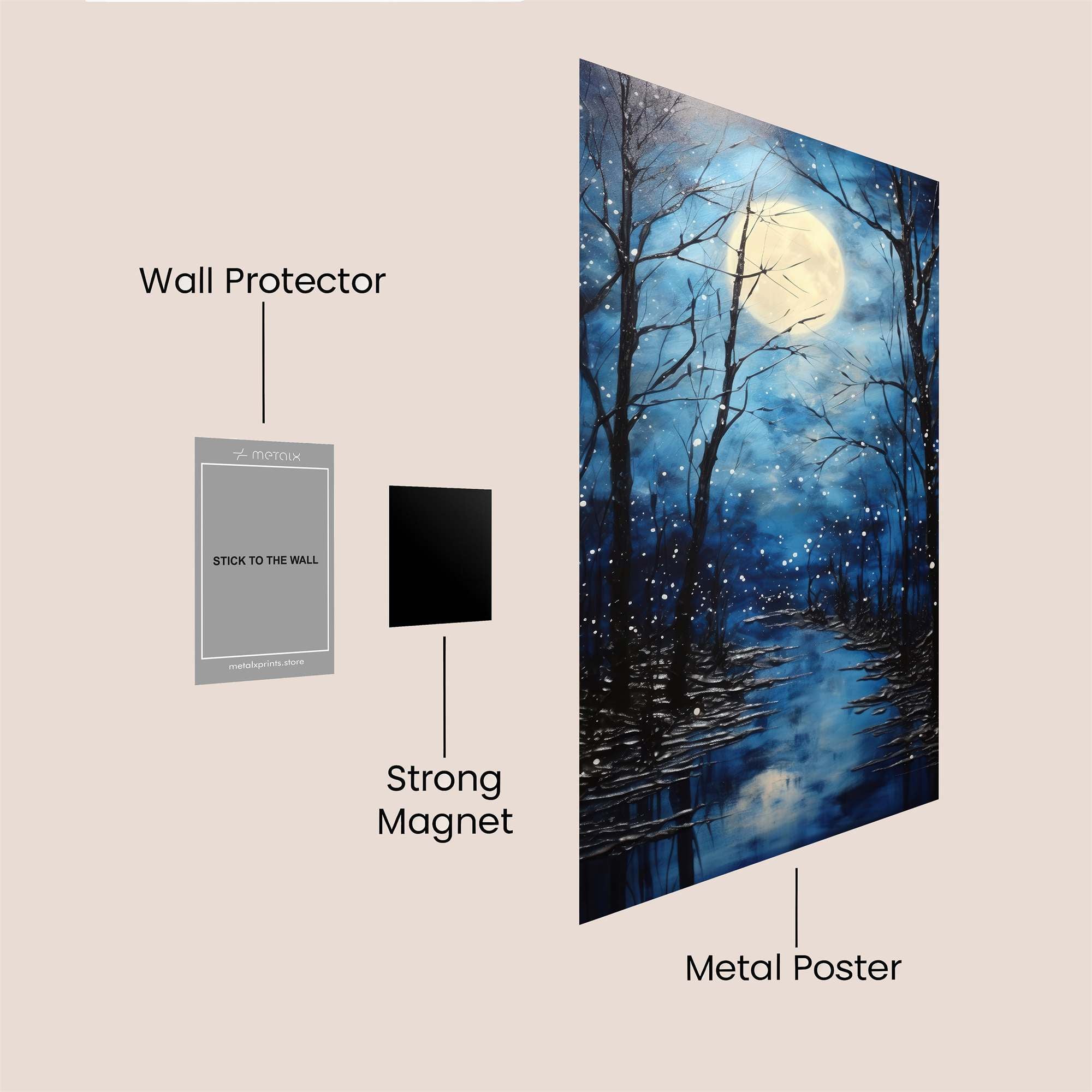 Moonlit Enchantment Safe Wall Magnetic / M