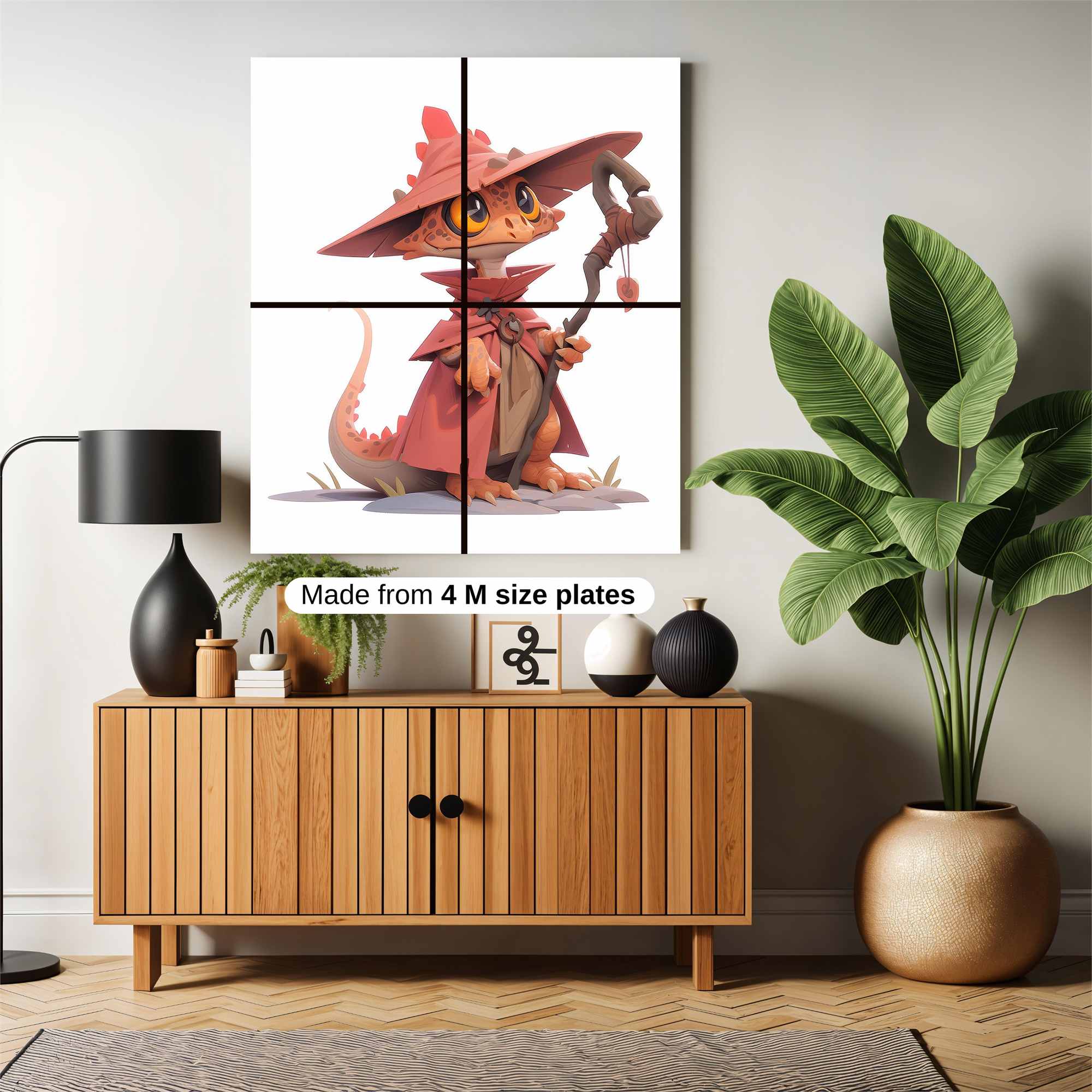 Wizard Gecko Safe Wall Magnetic / M