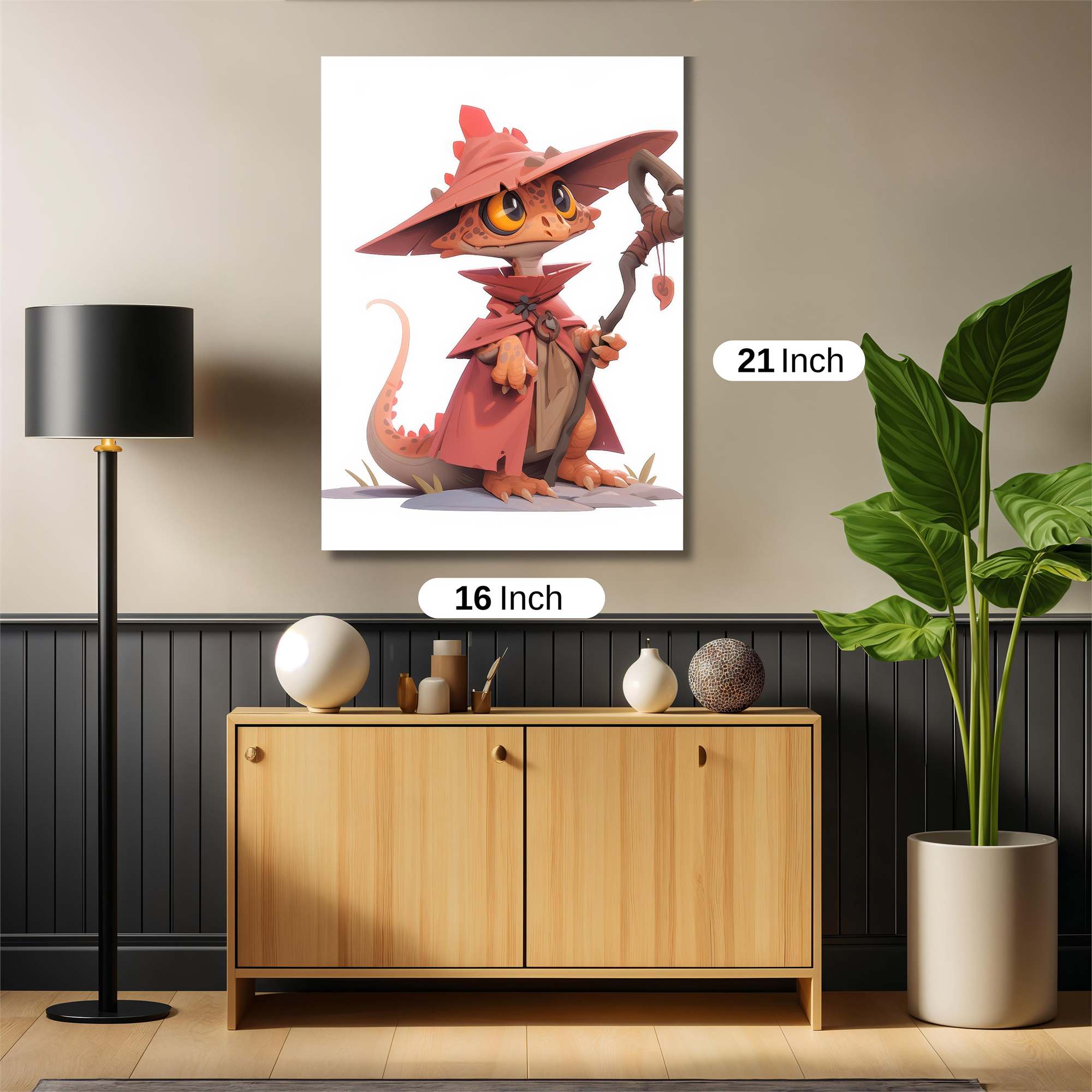 Wizard Gecko Safe Wall Magnetic / M