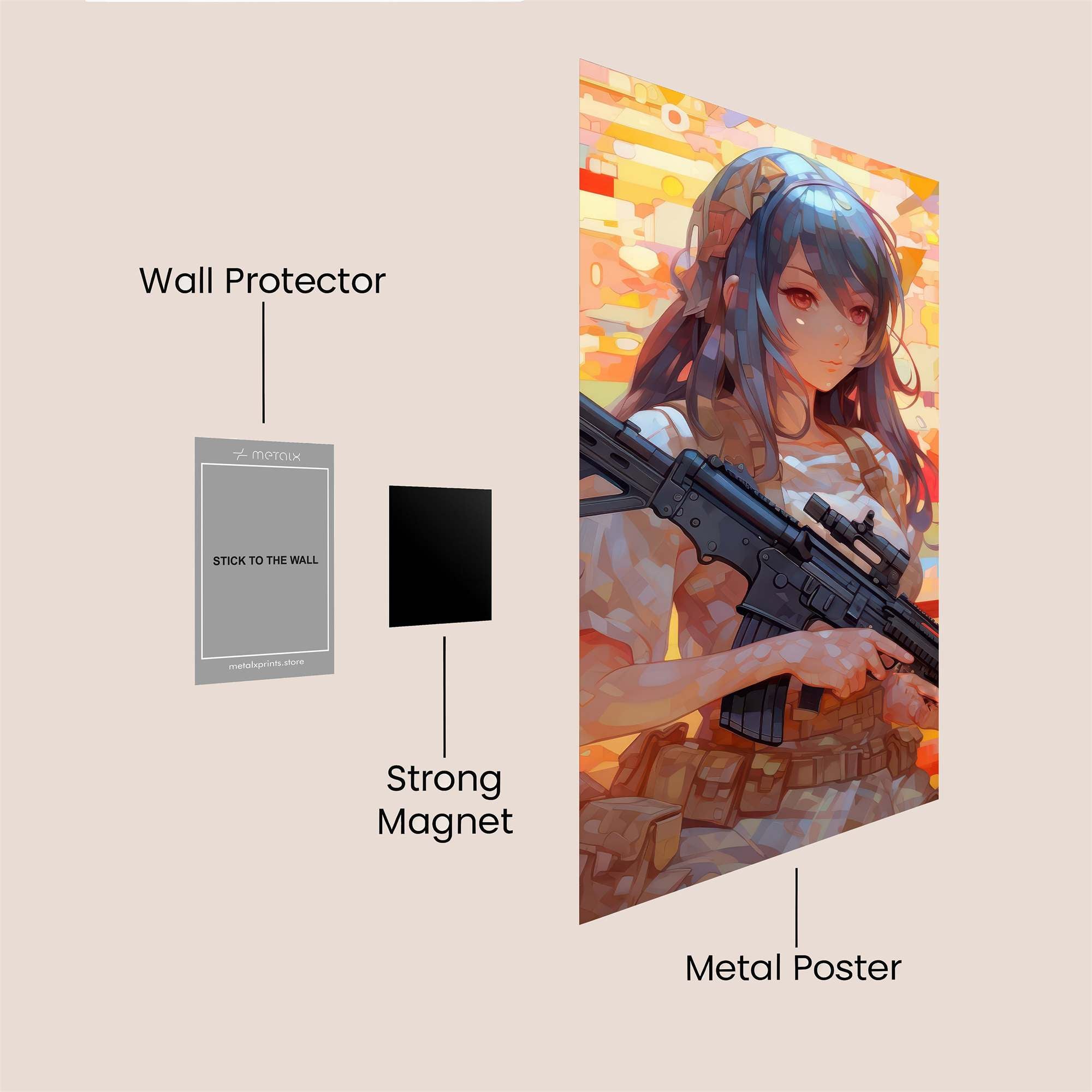 Combat Serenity Safe Wall Magnetic / M