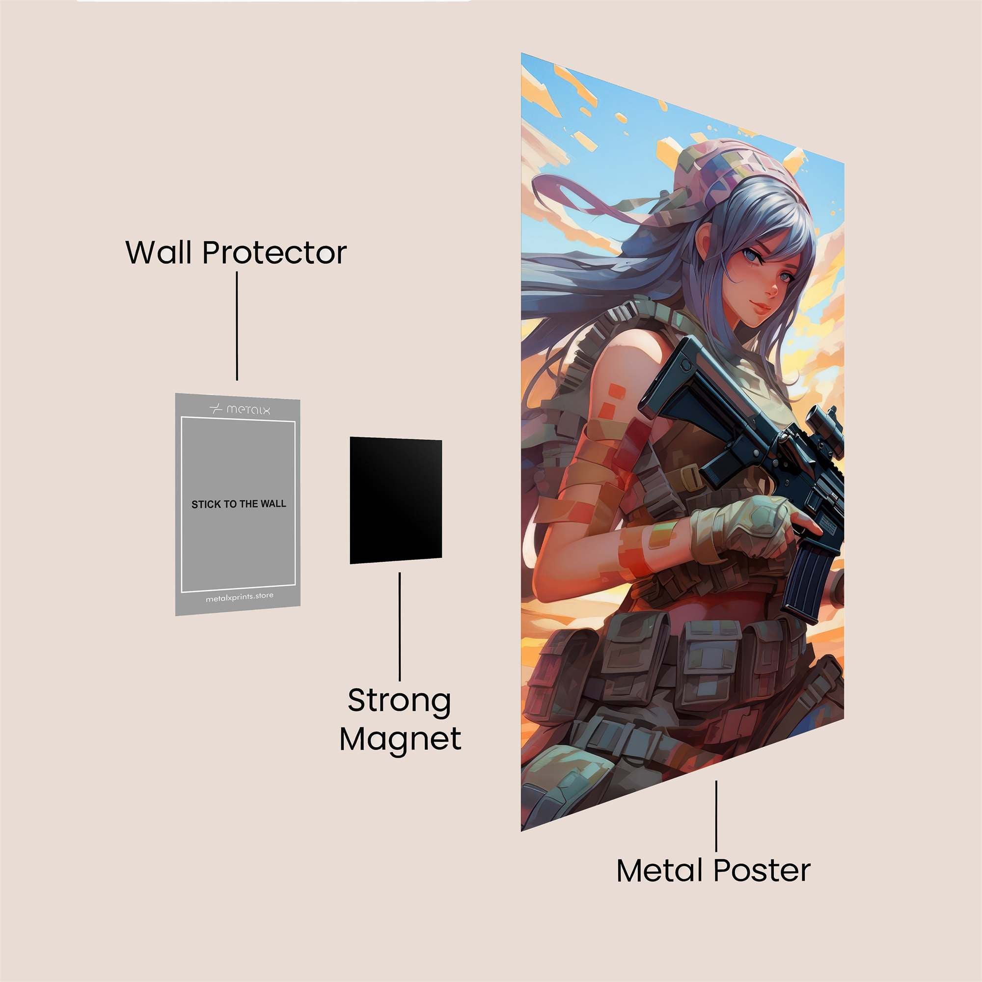 Sunset Sentinel Safe Wall Magnetic / M