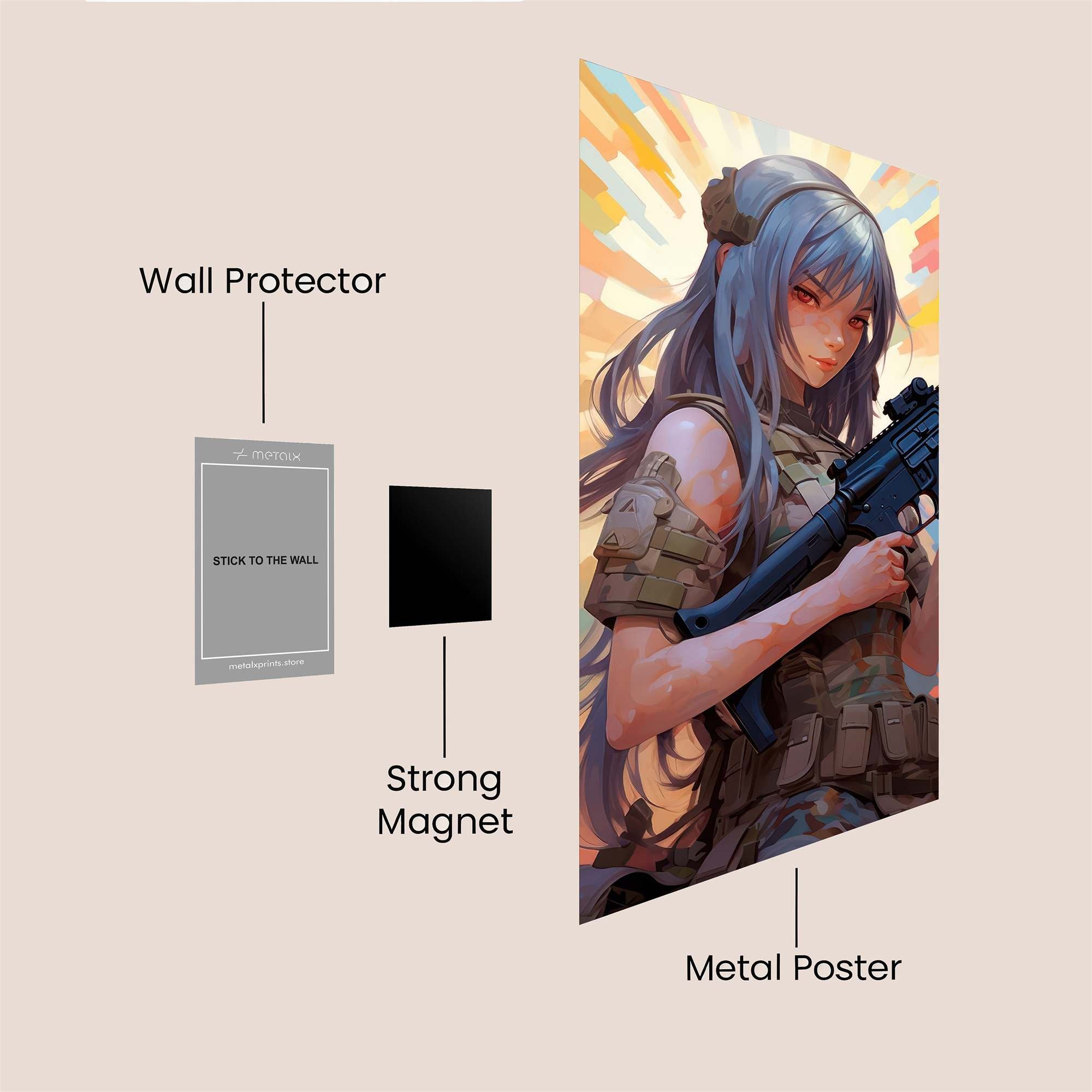 Warrior Radiance Safe Wall Magnetic / M