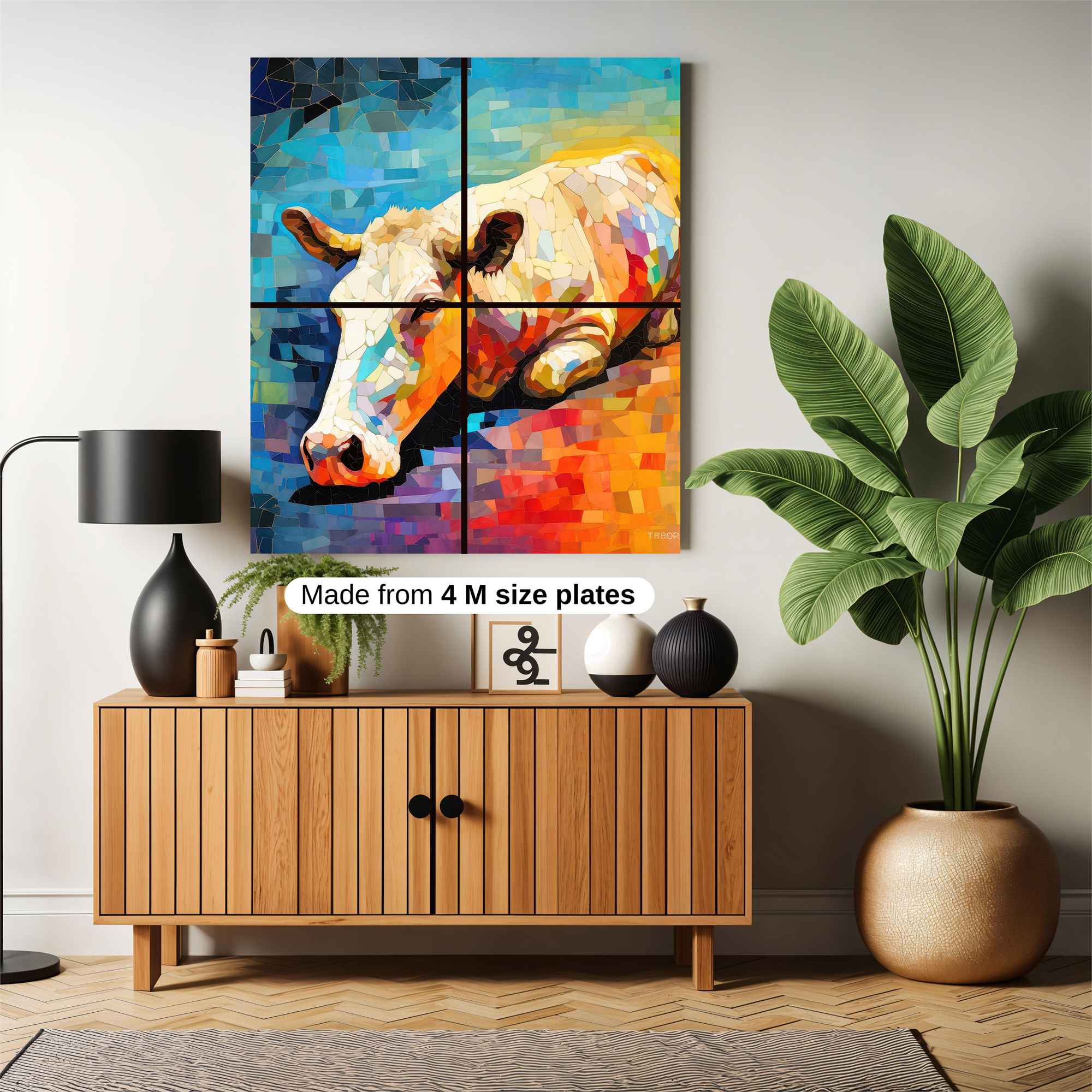 Cow Serenity Safe Wall Magnetic / M