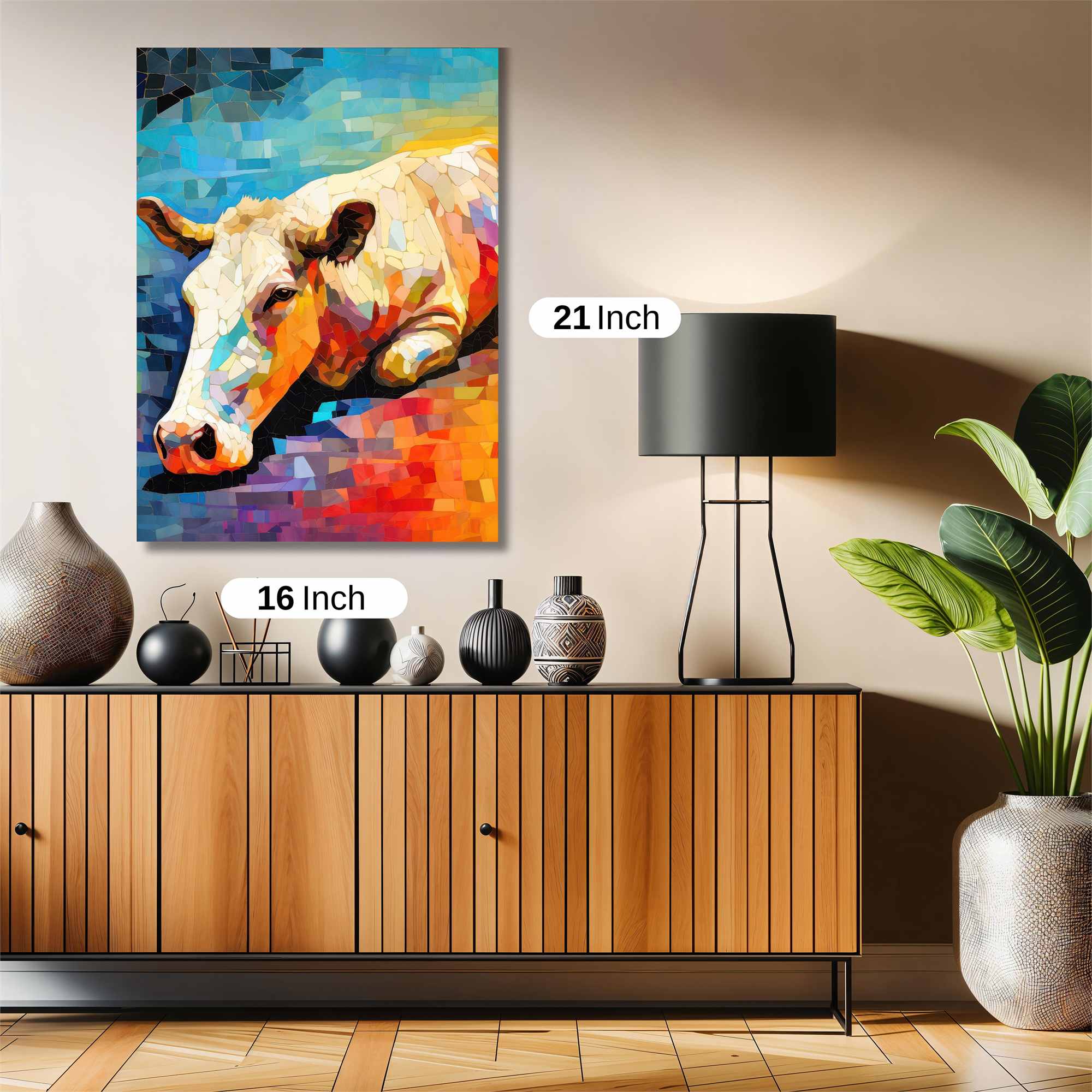 Cow Serenity Safe Wall Magnetic / M