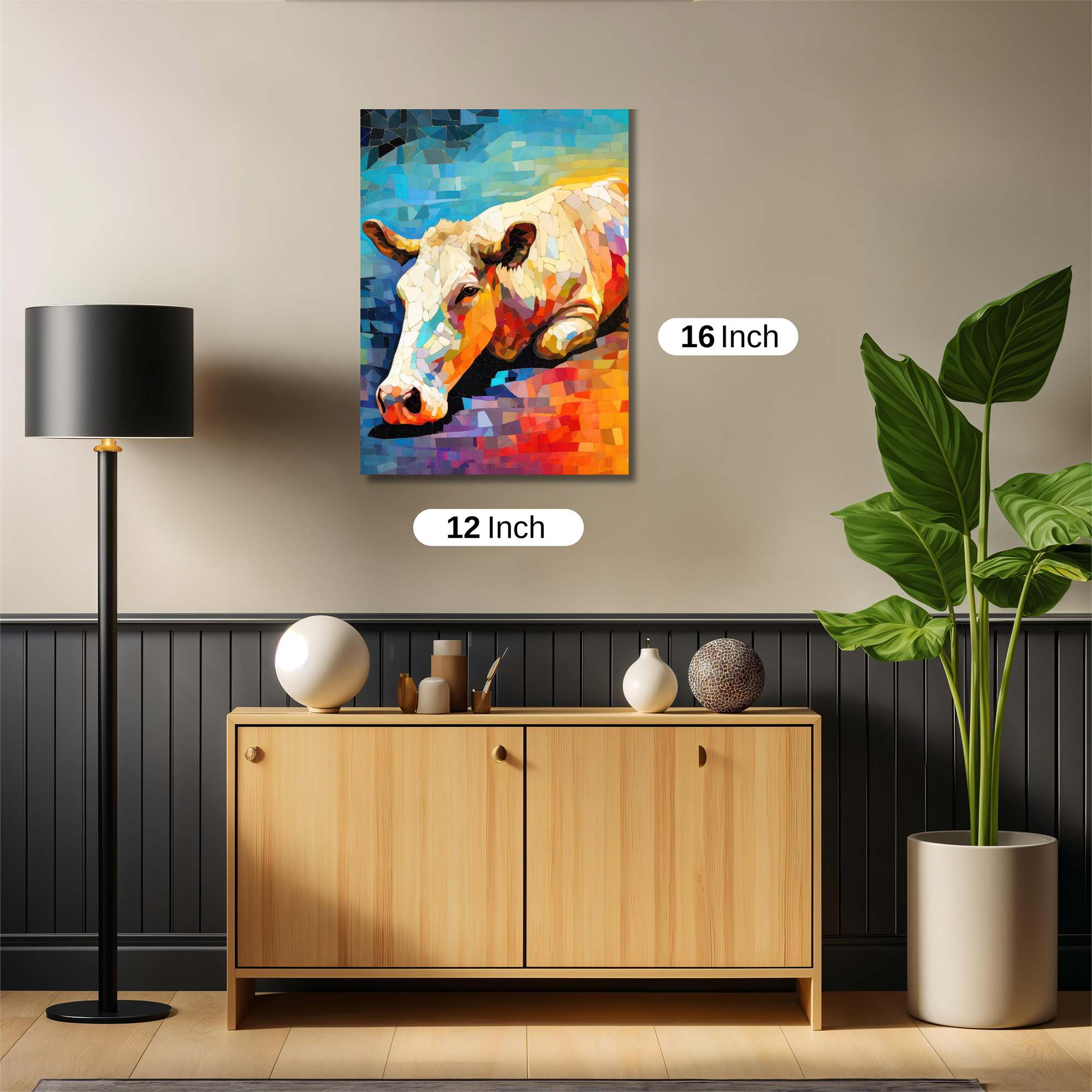 Cow Serenity Safe Wall Magnetic / M