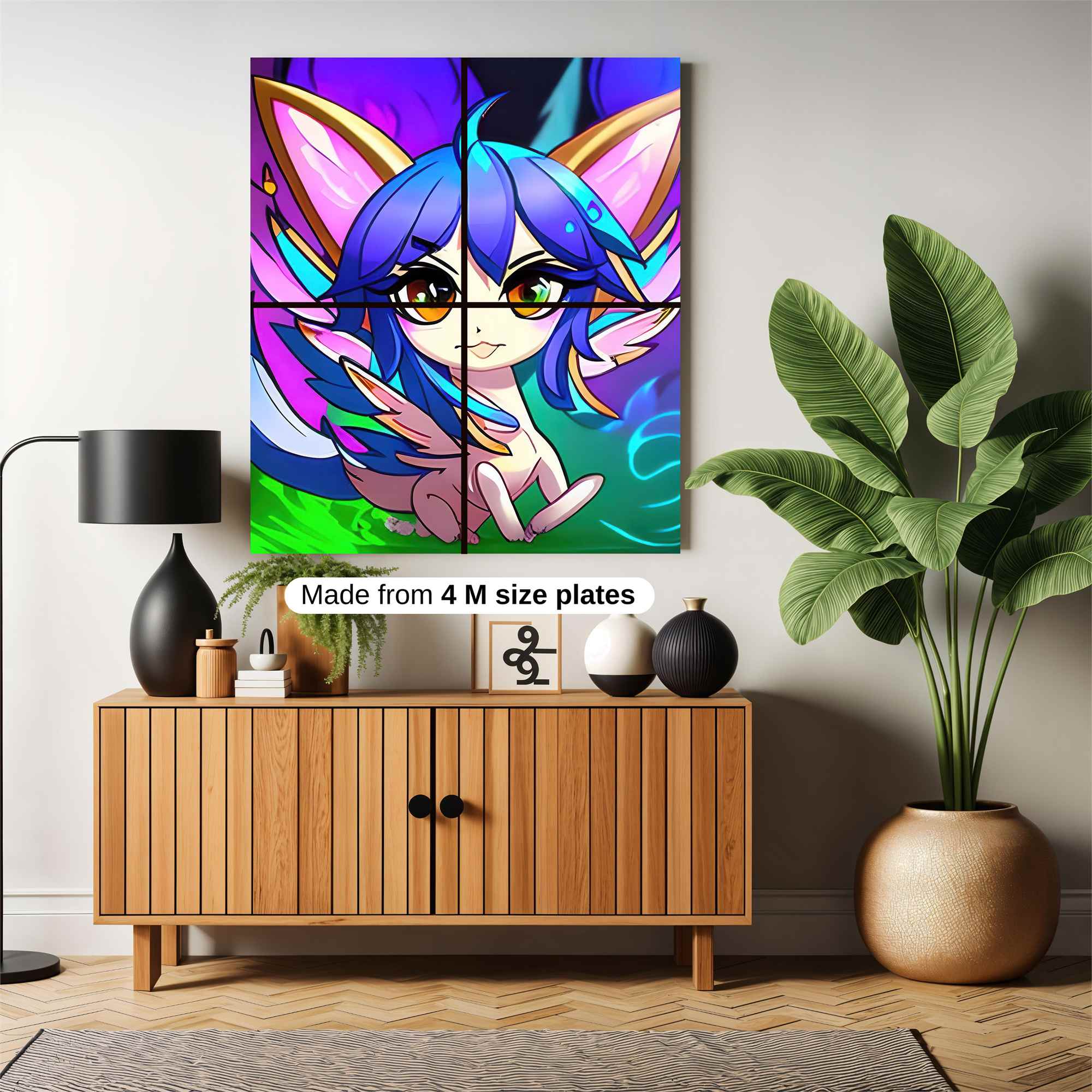 Kitsune Whimsy Safe Wall Magnetic / M