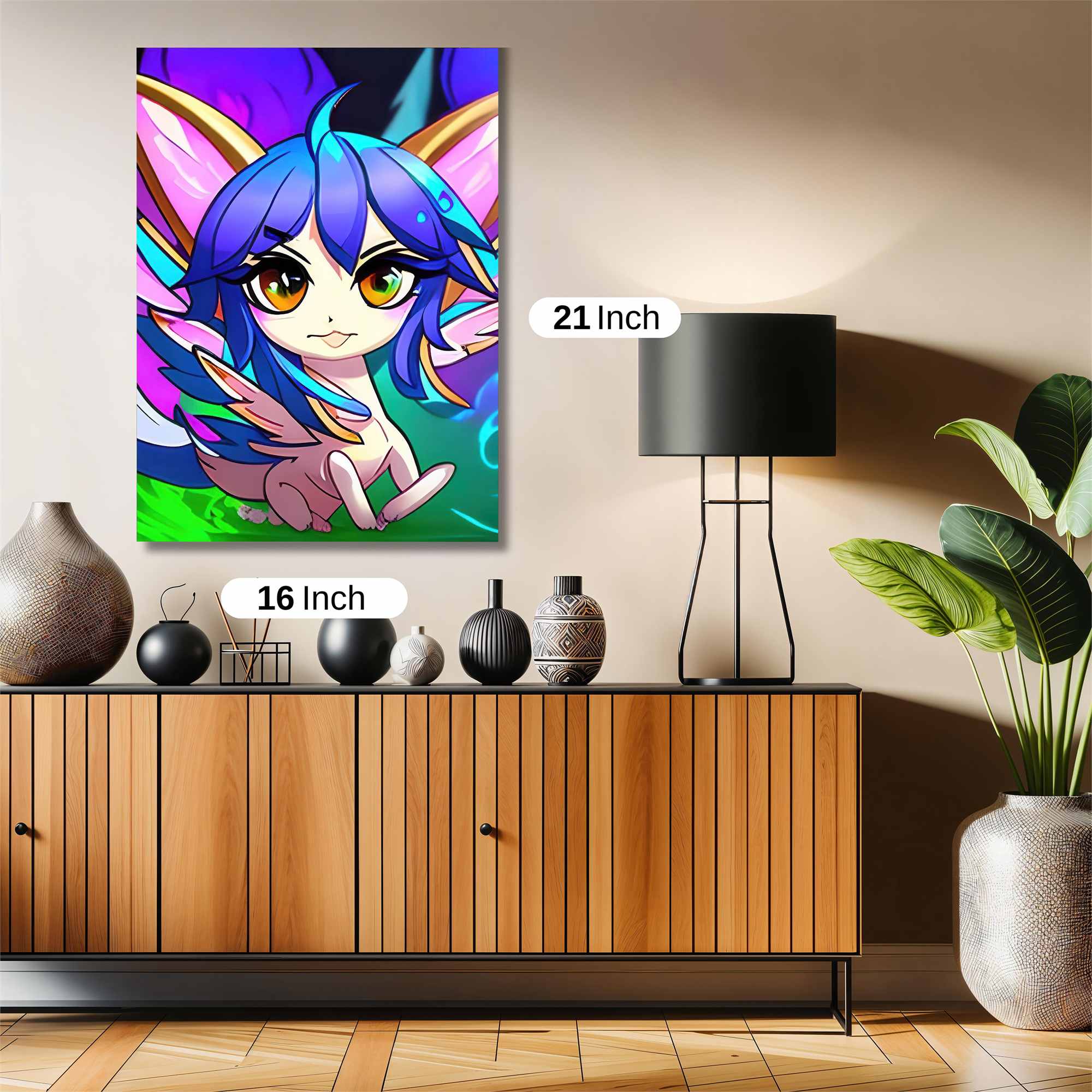 Kitsune Whimsy Safe Wall Magnetic / M