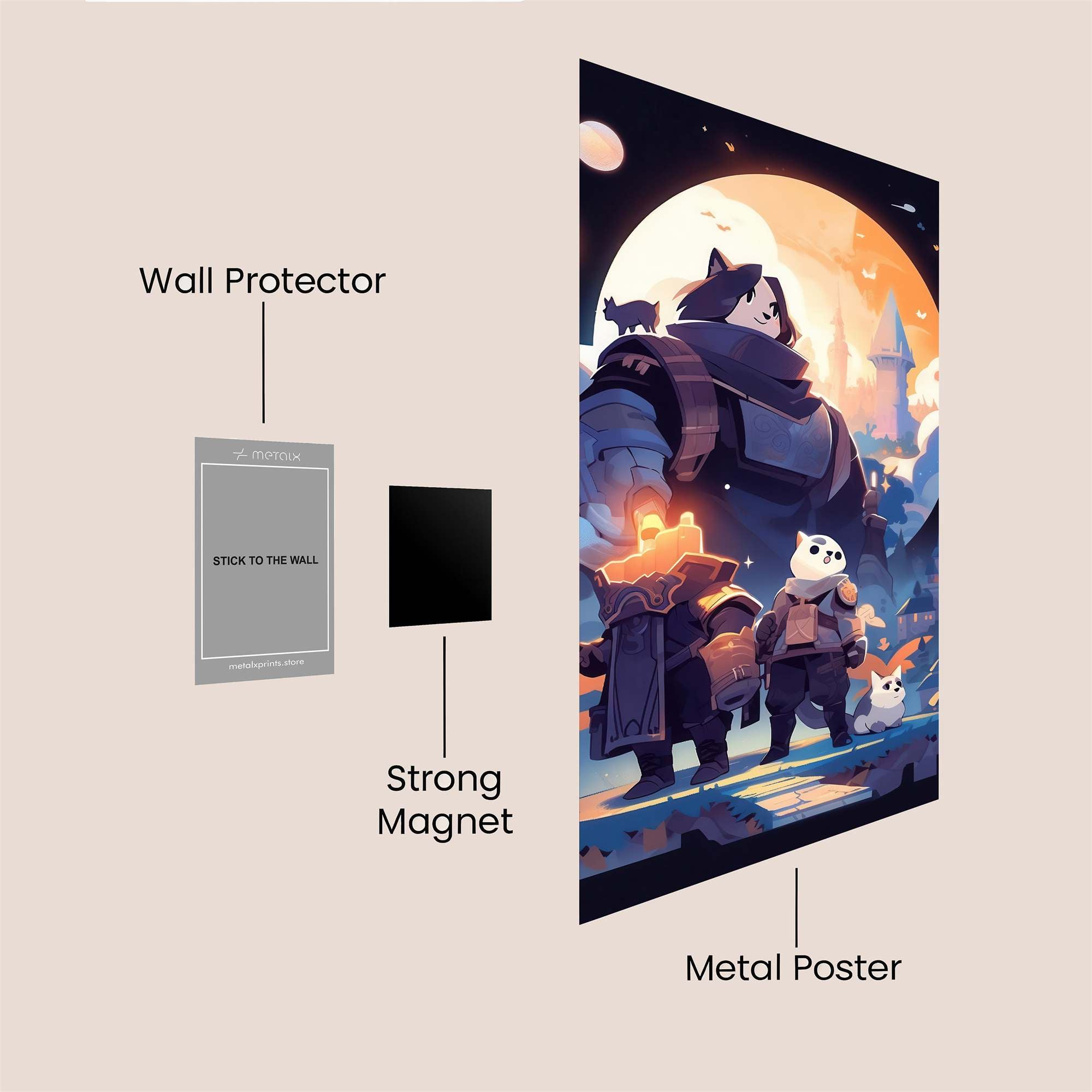 Heroic Quest Safe Wall Magnetic / M