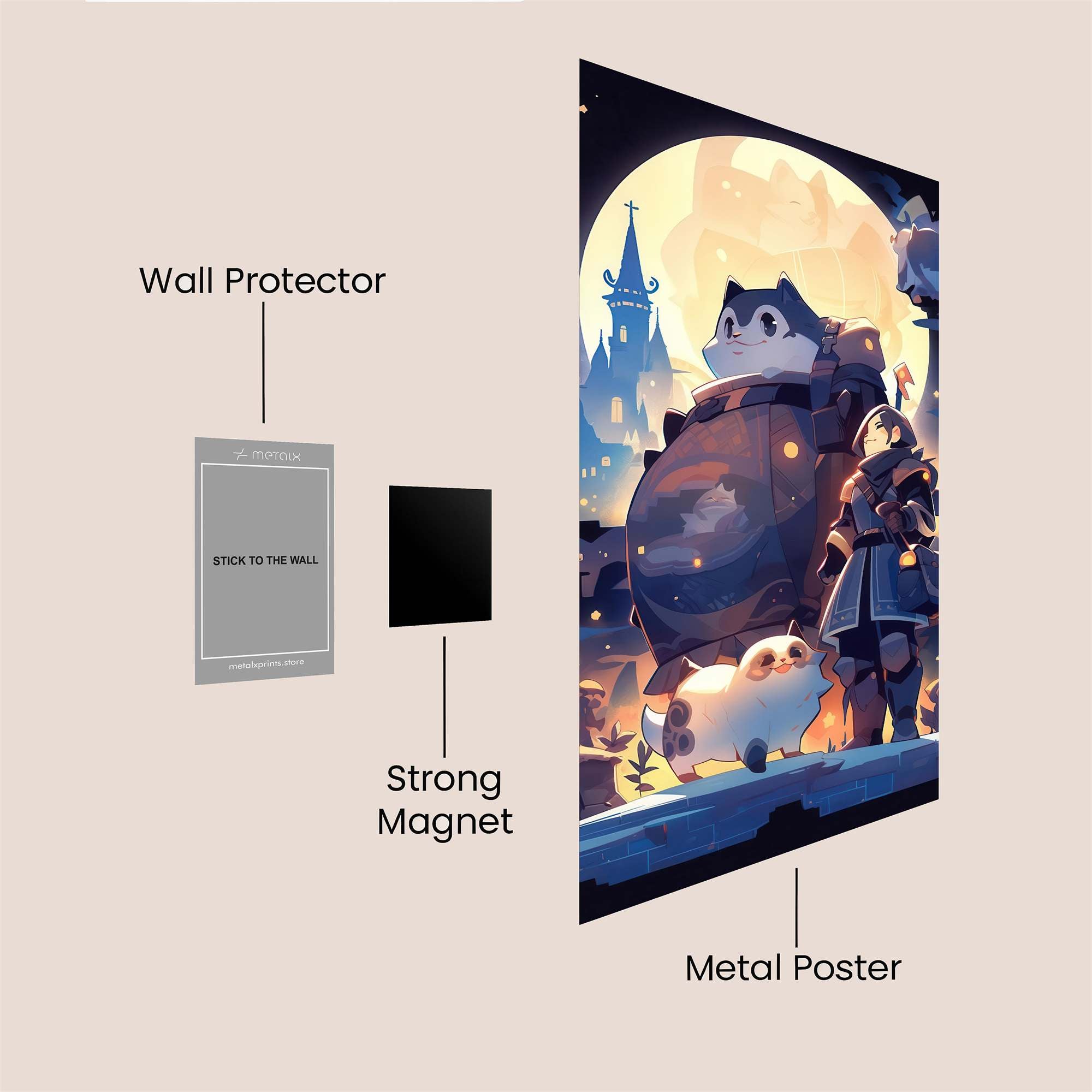 Moonlit Adventure Safe Wall Magnetic / M