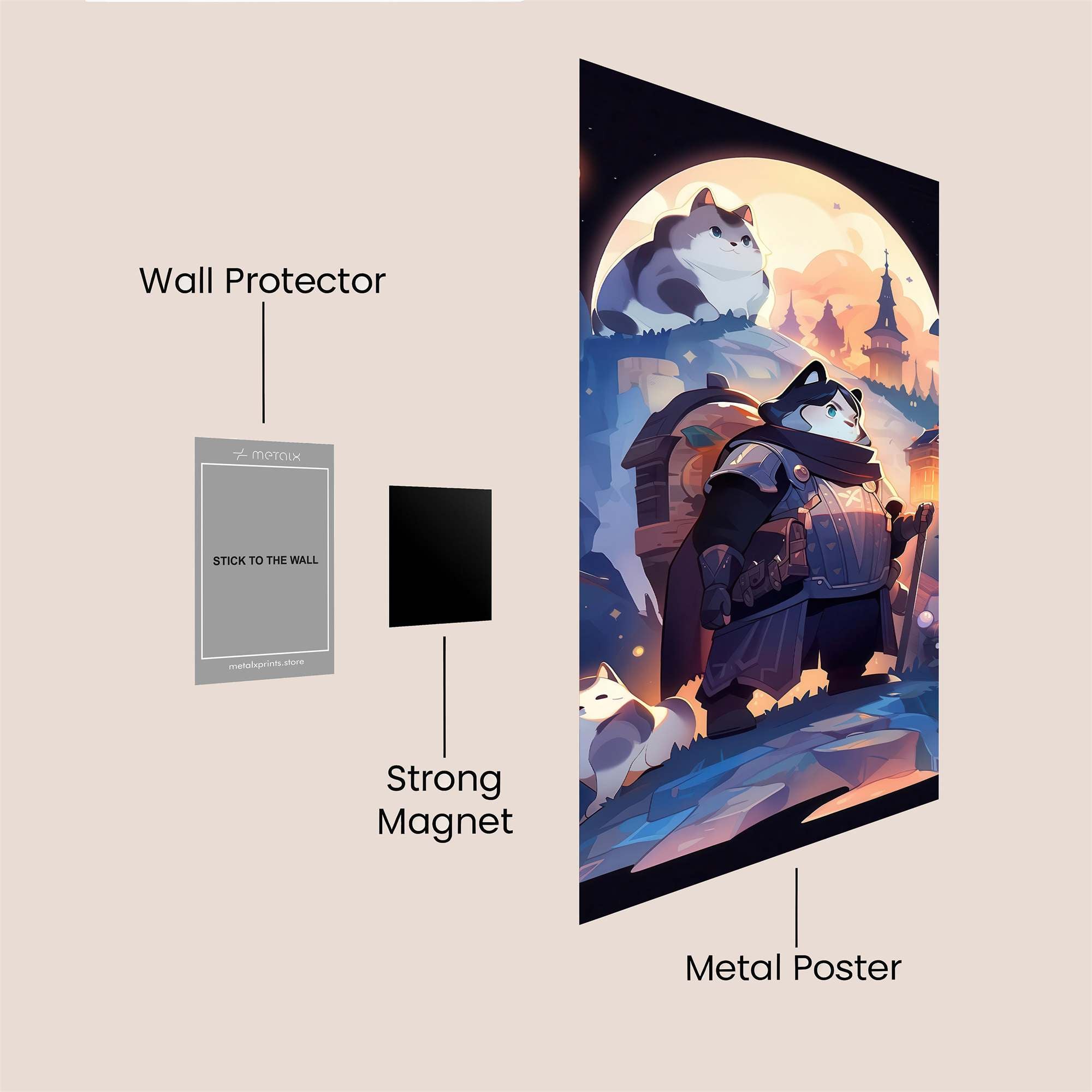 Panda Quest Safe Wall Magnetic / M