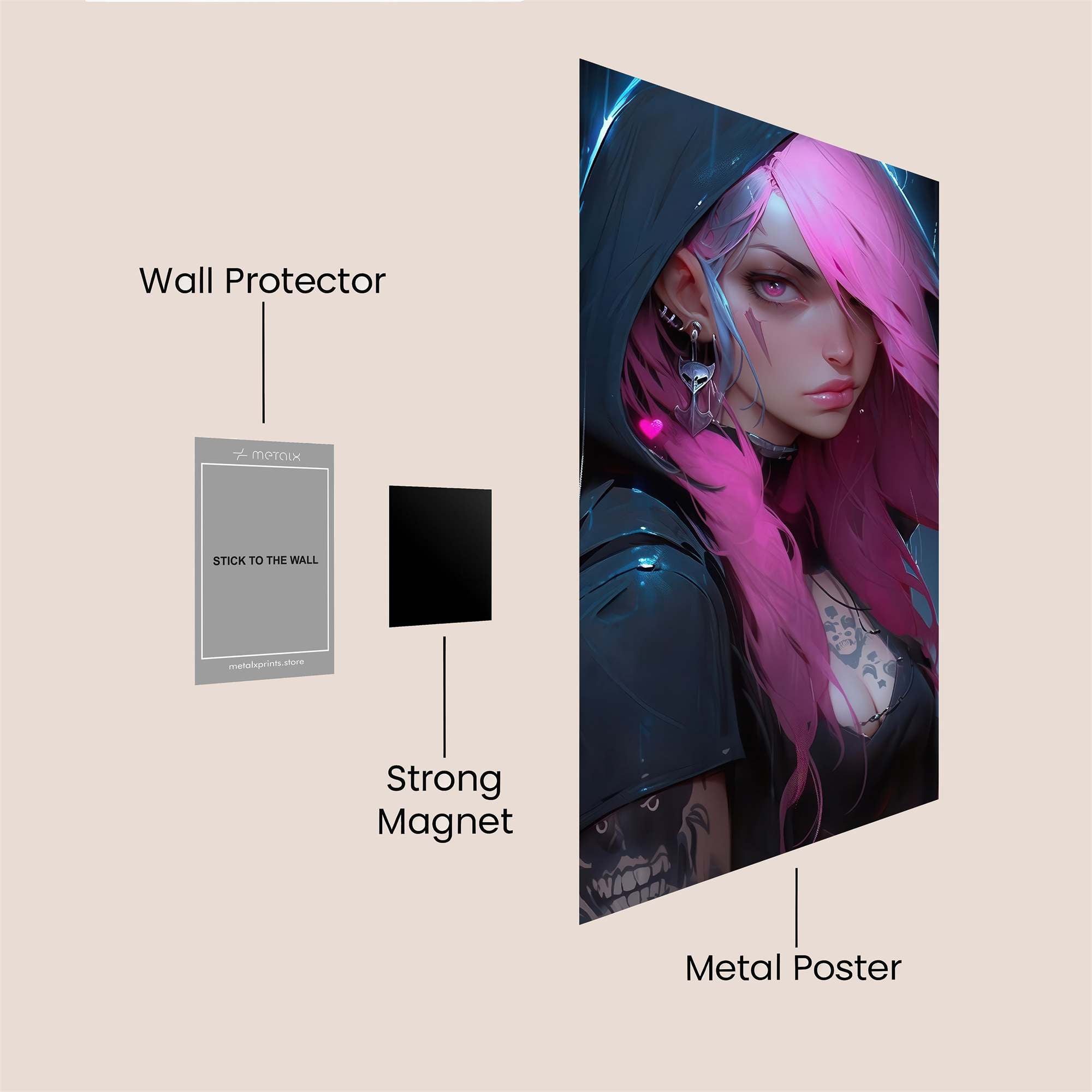 Neon Enigma Safe Wall Magnetic / M